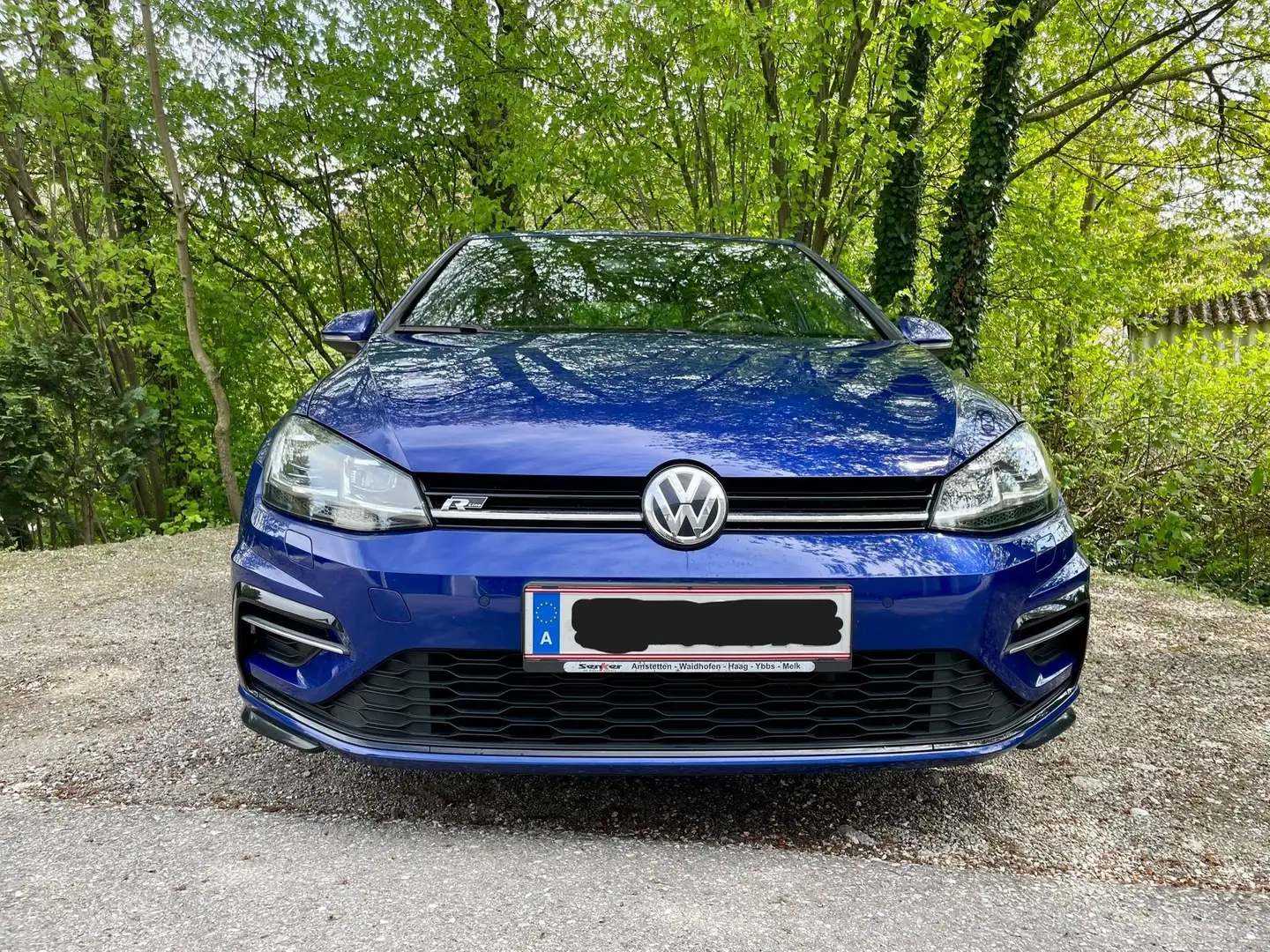Volkswagen Golf R-Line Facelift Blau - 2