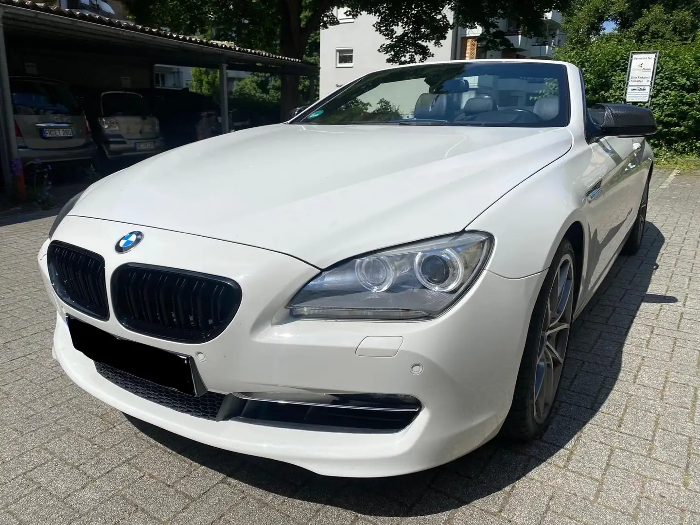 BMW 640 Baureihe 6 Cabrio 640 i/MEMORY/AC SEAT Blanc - 1