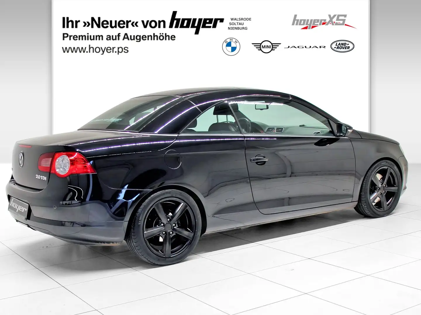 Volkswagen Eos 2.0 TDI DPF Xenon Navigation AHK Schwarz - 2