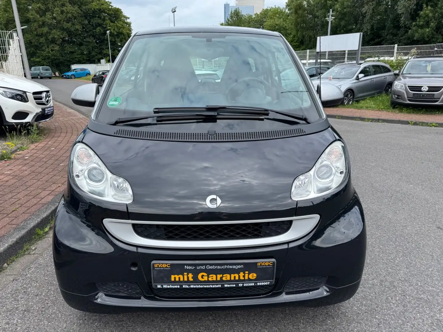 smart forTwo PASSION/2.HAND/52KW/KLIMA/ALU/GLASDACH/S.HEFT!!! Zwart - 2