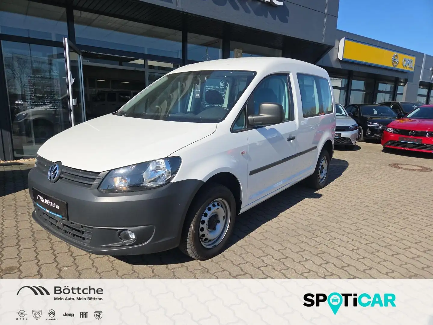 Volkswagen Caddy 1.6 TDI Automatik Weiß - 1