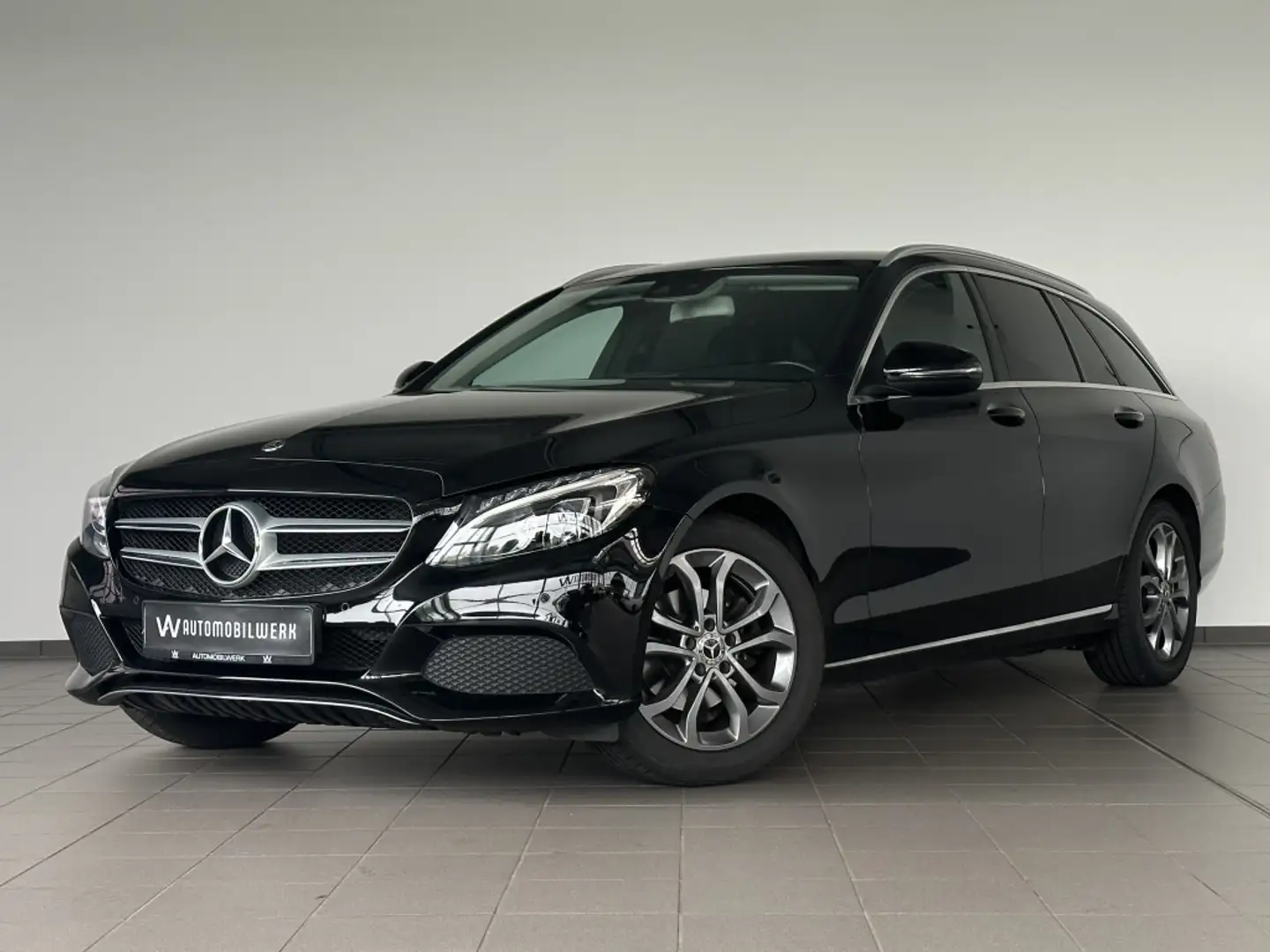 Mercedes-Benz C 180 MB|Advangard|PDC|LED|SZH|TEMPO|NAVI|9G Zwart - 1