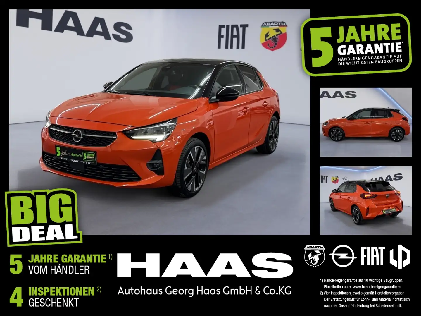 Opel Corsa F e GS Line Klimaautomatik, Navigation Oranj - 1