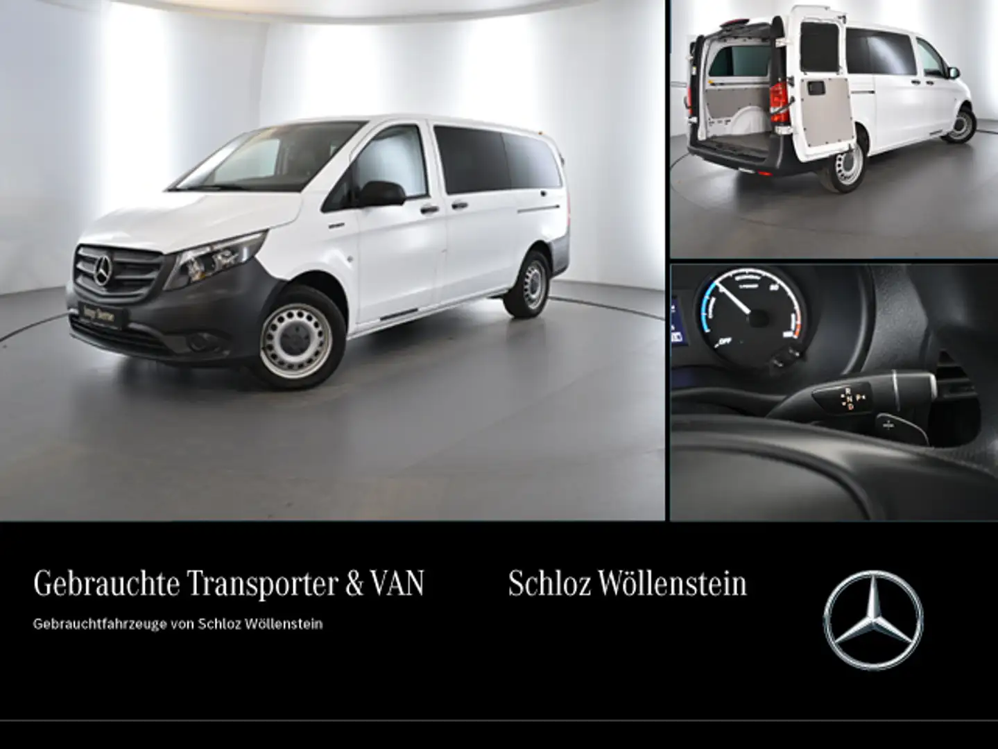 Mercedes-Benz Vito e 111 Kasten Klima*Cam*SHZ*2xSchiebetür Blanc - 1