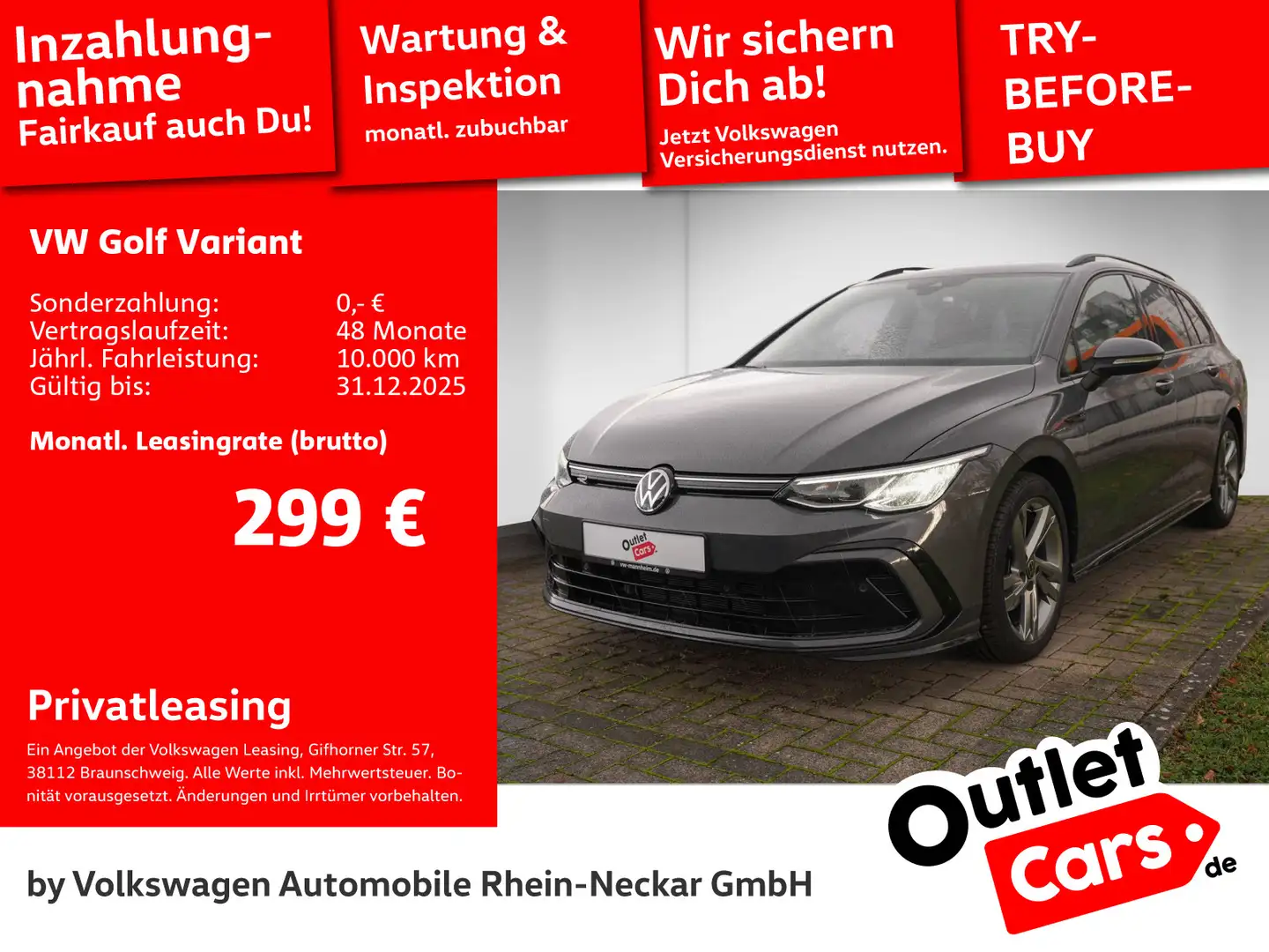 Volkswagen Golf Variant Golf VIII Variant 1.5 TSI R-Line Navi AHK LED uv Grau - 1