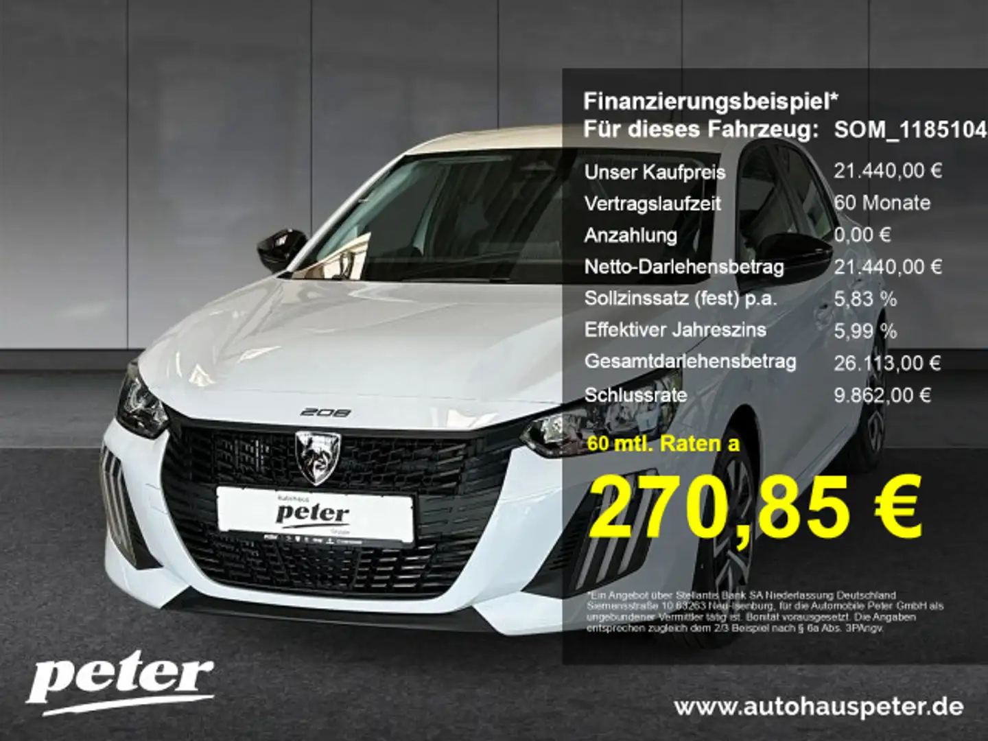 Peugeot 208 208 Style 100 +EPH+SHZ+Bluetooth+Mirror-Screen+ Weiß - 1