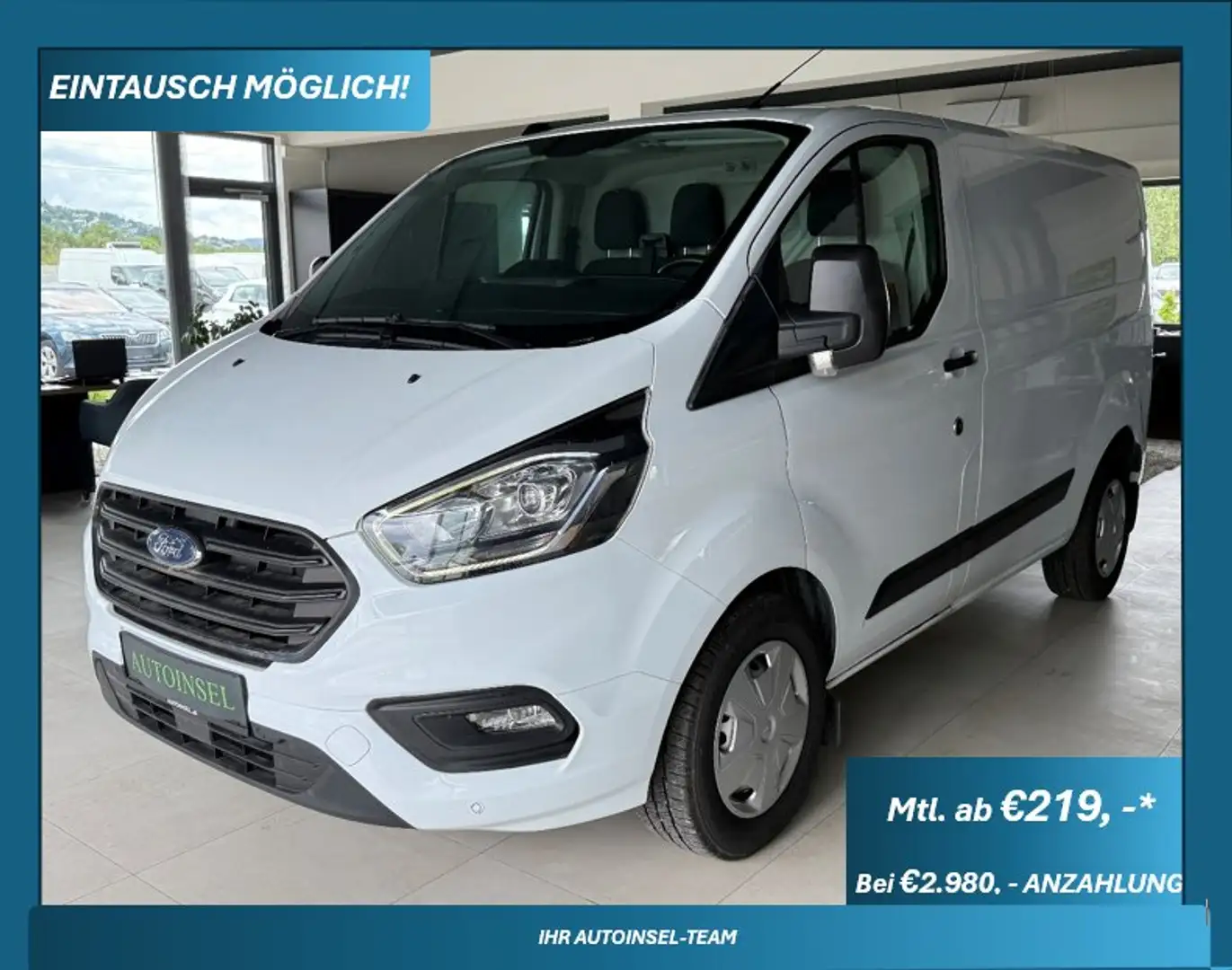 Ford Transit Custom 340 L1 Trend mHEV 130PS Weiß - 1