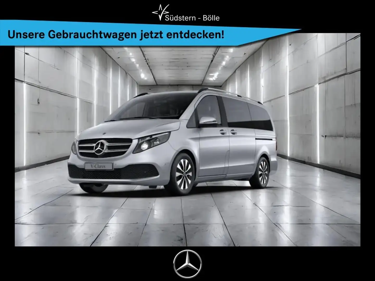 Mercedes-Benz V 220 RISE KAMERA+AHK+MBUX+NAVI+TEMPOMAT Plateado - 1