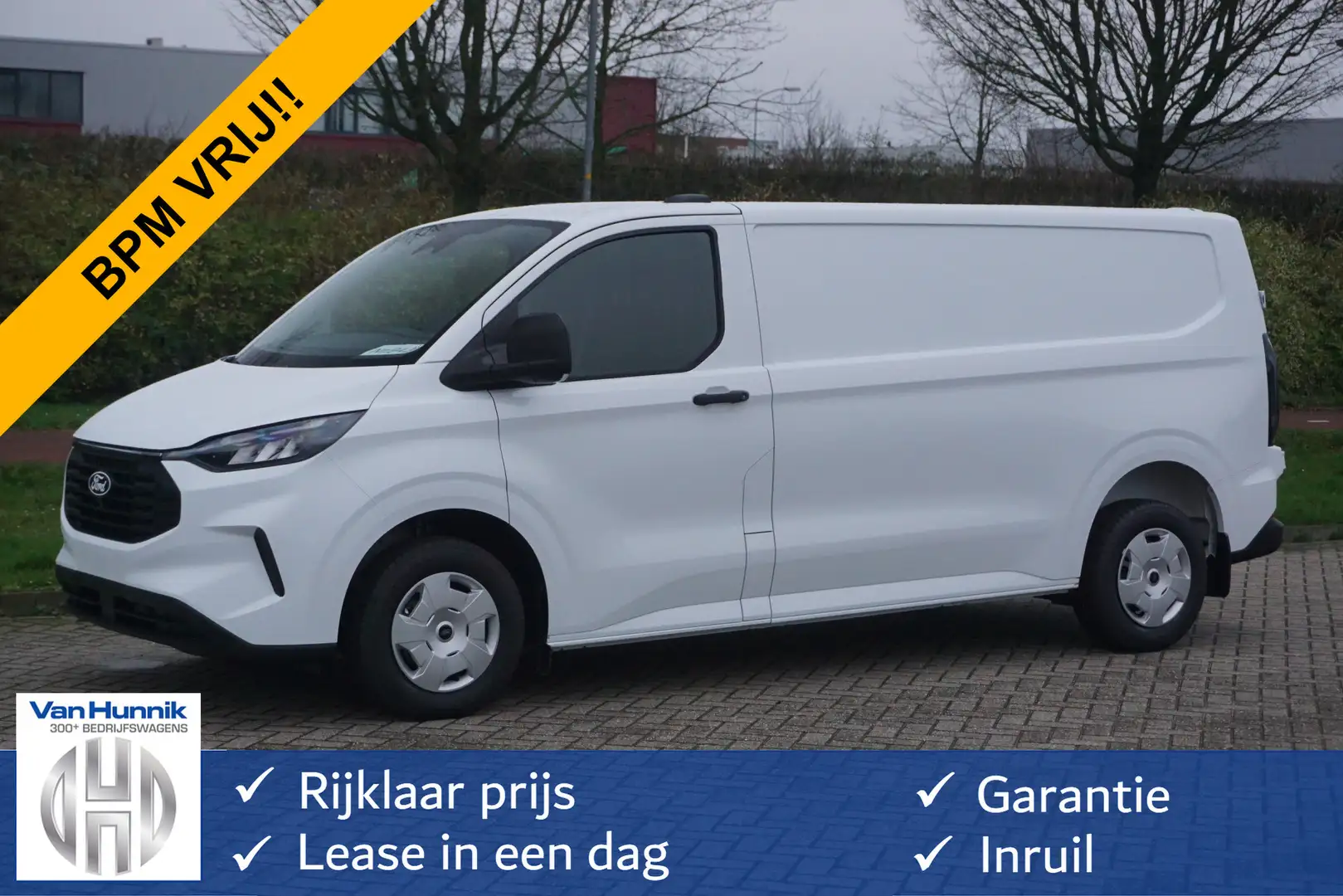 Ford Transit Custom 300L 136PK Trend BPM VRIJ!! 12" Scherm, Navi, Came Blanc - 1