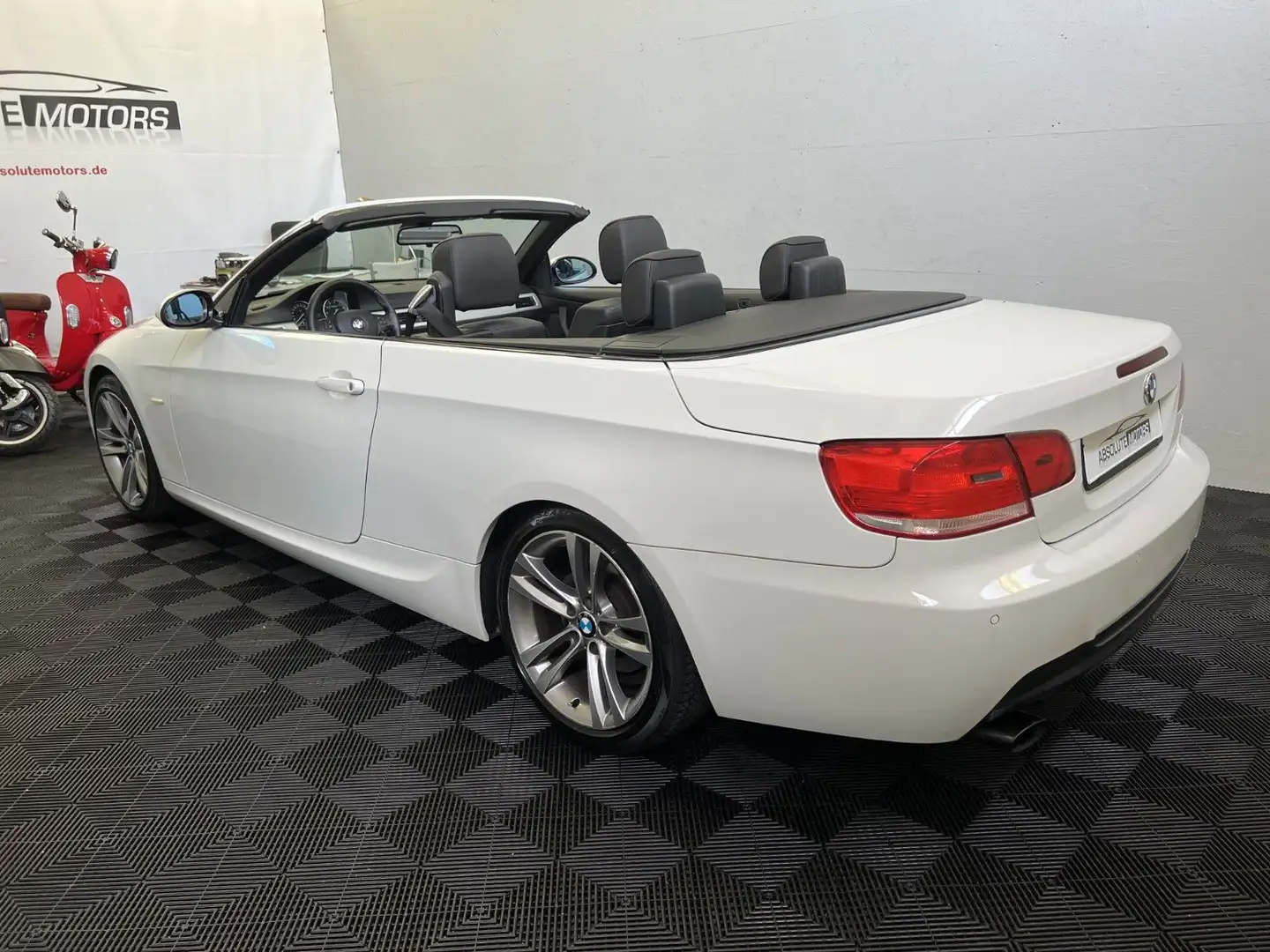 BMW 320 i M-Paket Cabrio E93 *Leder *1.Hd Blanc - 2