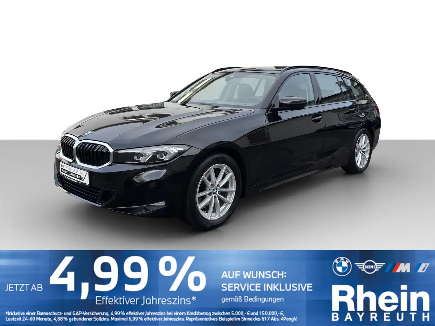 BMW 318 i Touring Navi LED Dachreling Sitzheiz.Live+ Navi Schwarz - 1