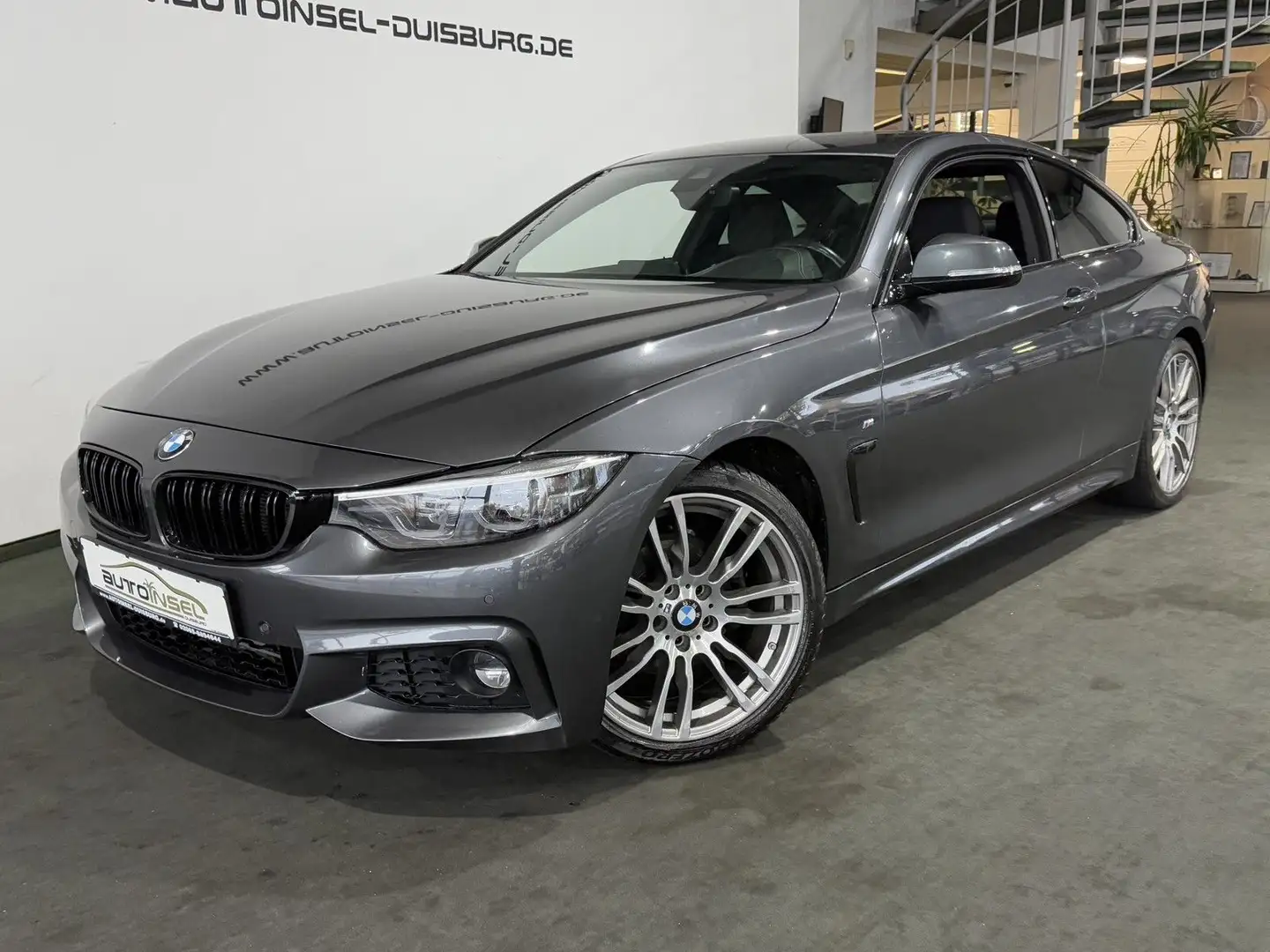BMW 420 d M Sport Coupe Komfortzugang LED Navi Kamera Gris - 1