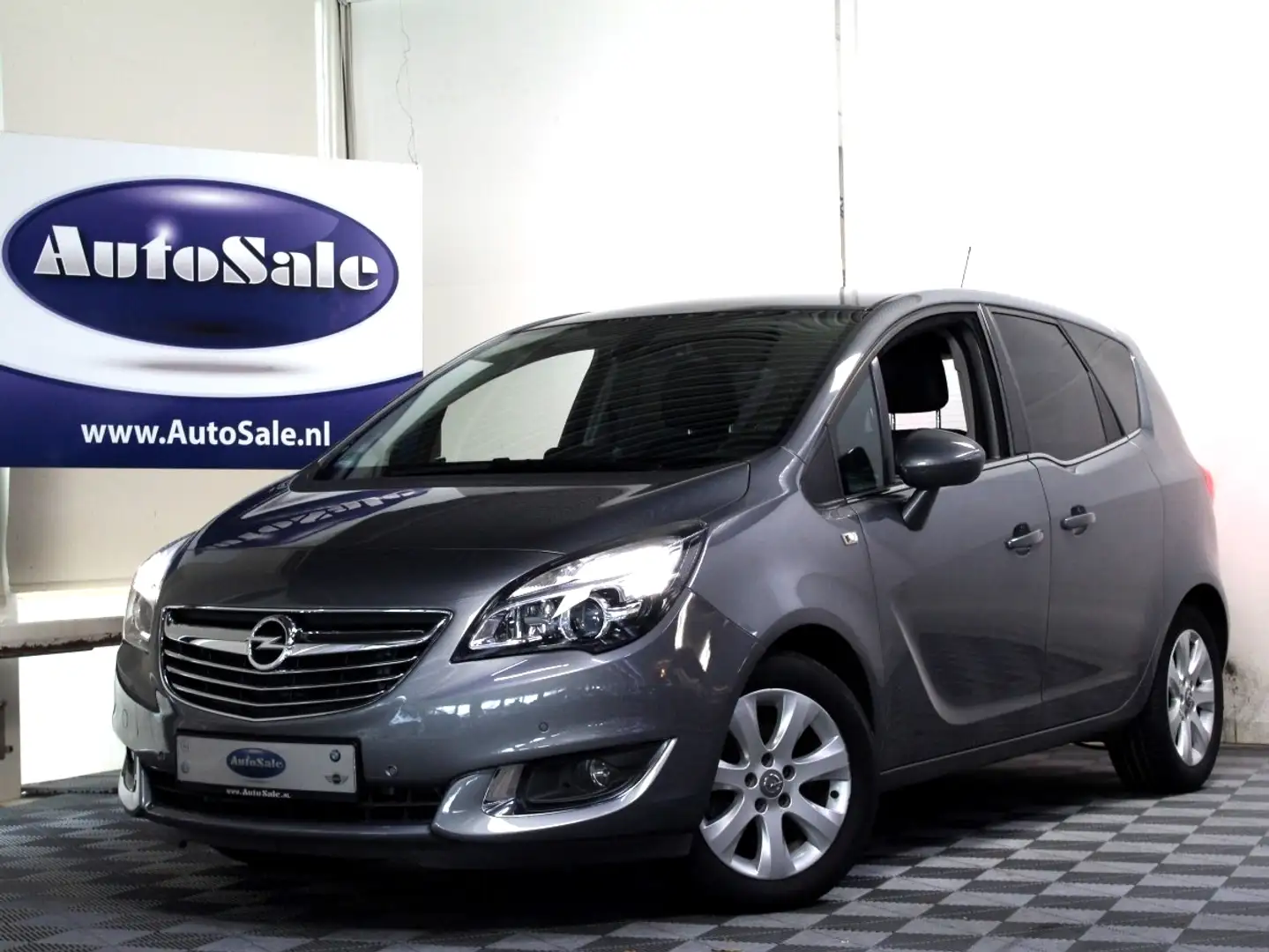 Opel Meriva 1.4 Turbo Cosmo 2eEIGNR! BT STUURVW STOELVW PDC CR Grijs - 1