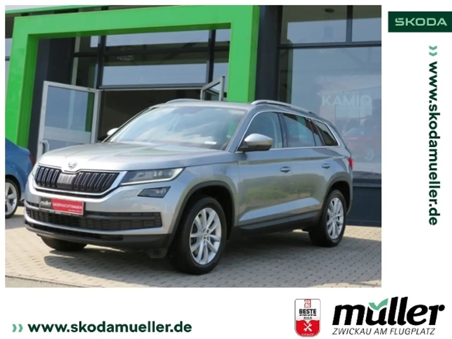 Skoda Kodiaq Style 4x4 132kW PANO RFK CANTON Grijs - 1