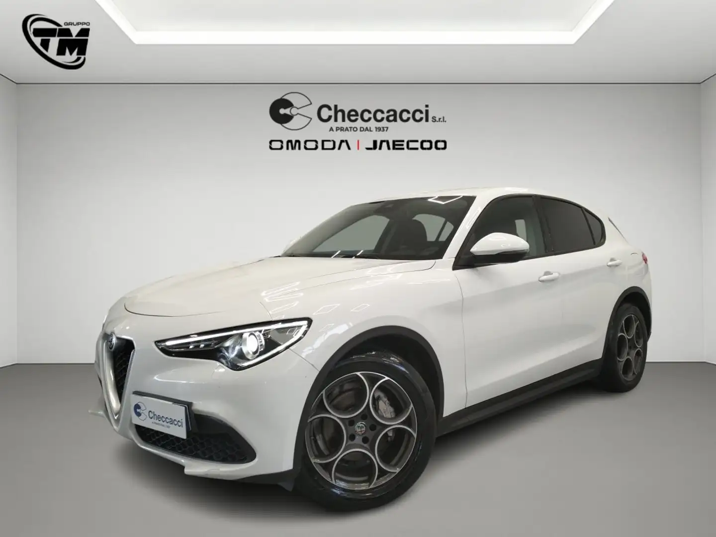 Alfa Romeo Stelvio 2.2 t Sport Tech rwd 160cv auto Wit - 1