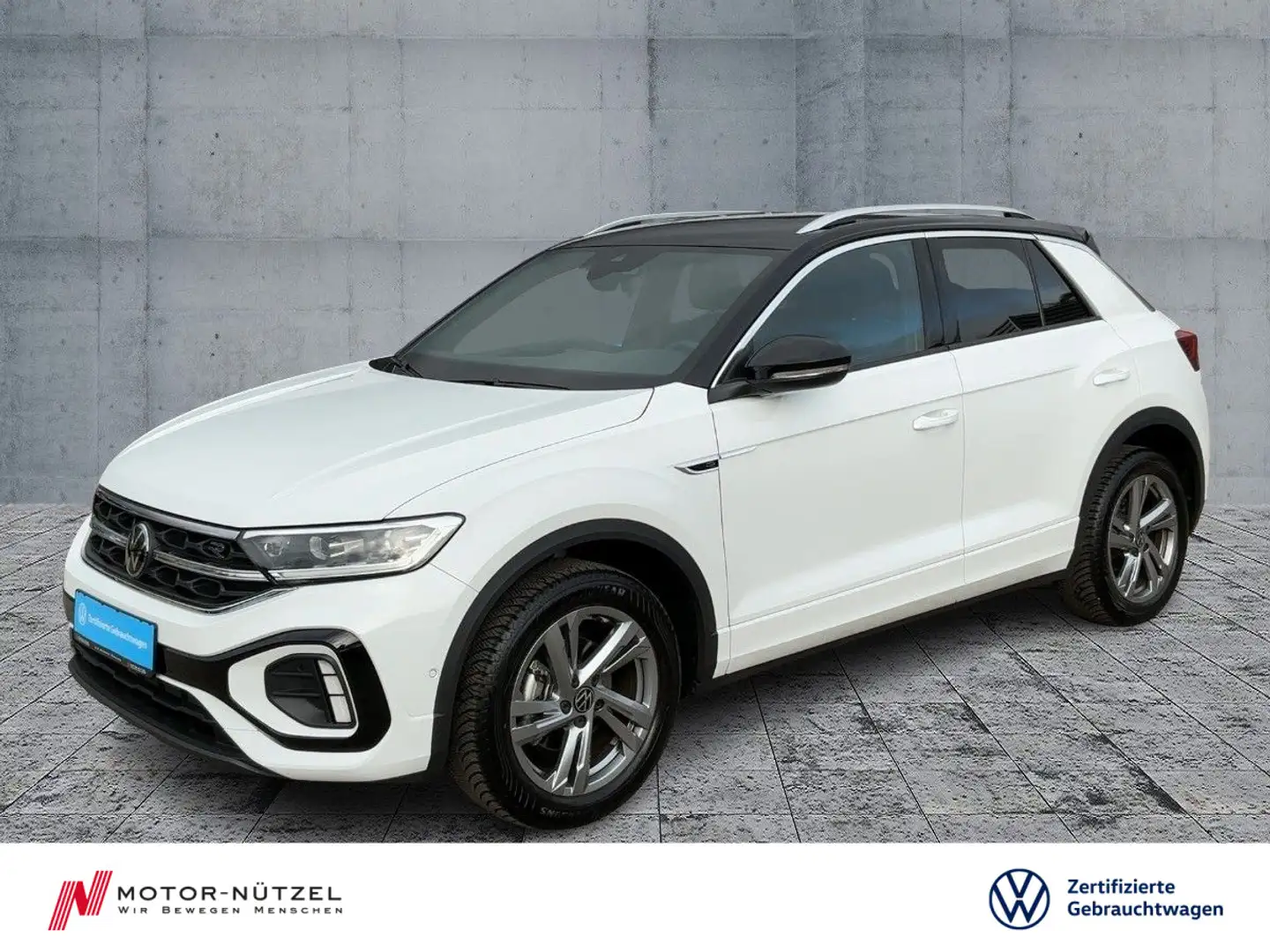 Volkswagen T-Roc 1.5 TSI DSG R-LINE LEDplus+NAVI+AHK+ACC+VC Weiß - 1