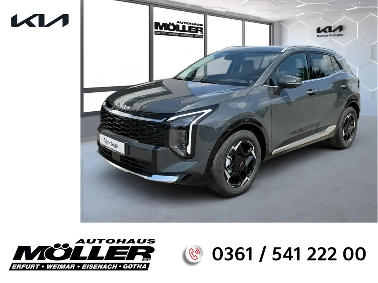 Kia Sportage Sprit *FACELIFT* 1.6T DCT7 Drive Sound Head-Up 360 Grijs - 1