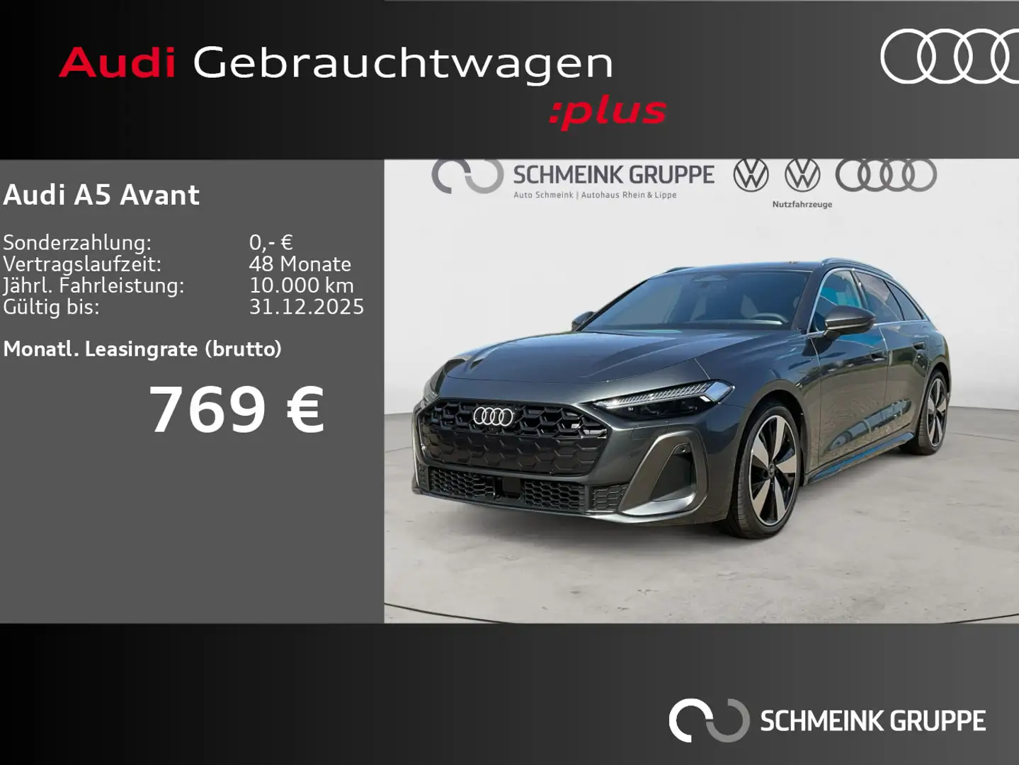 Audi A5 e-hybrid quattro S-line Tech Plus Matri Grau - 1