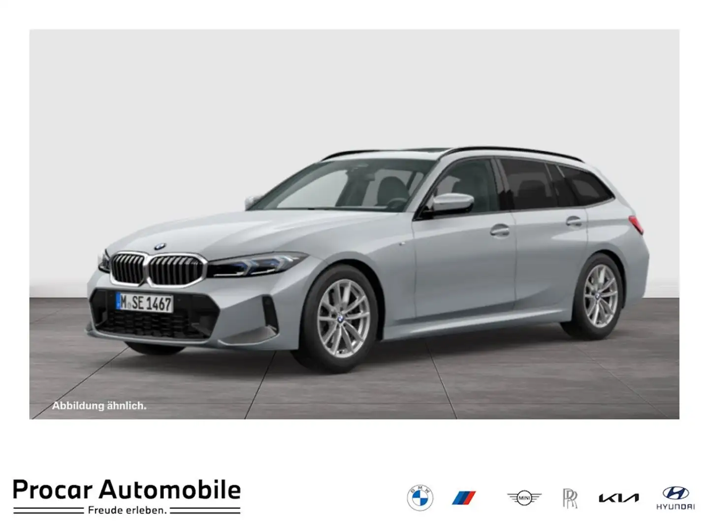 BMW 320 d xDrive M Sport+HuD+Pano+AHK+LED Grau - 1
