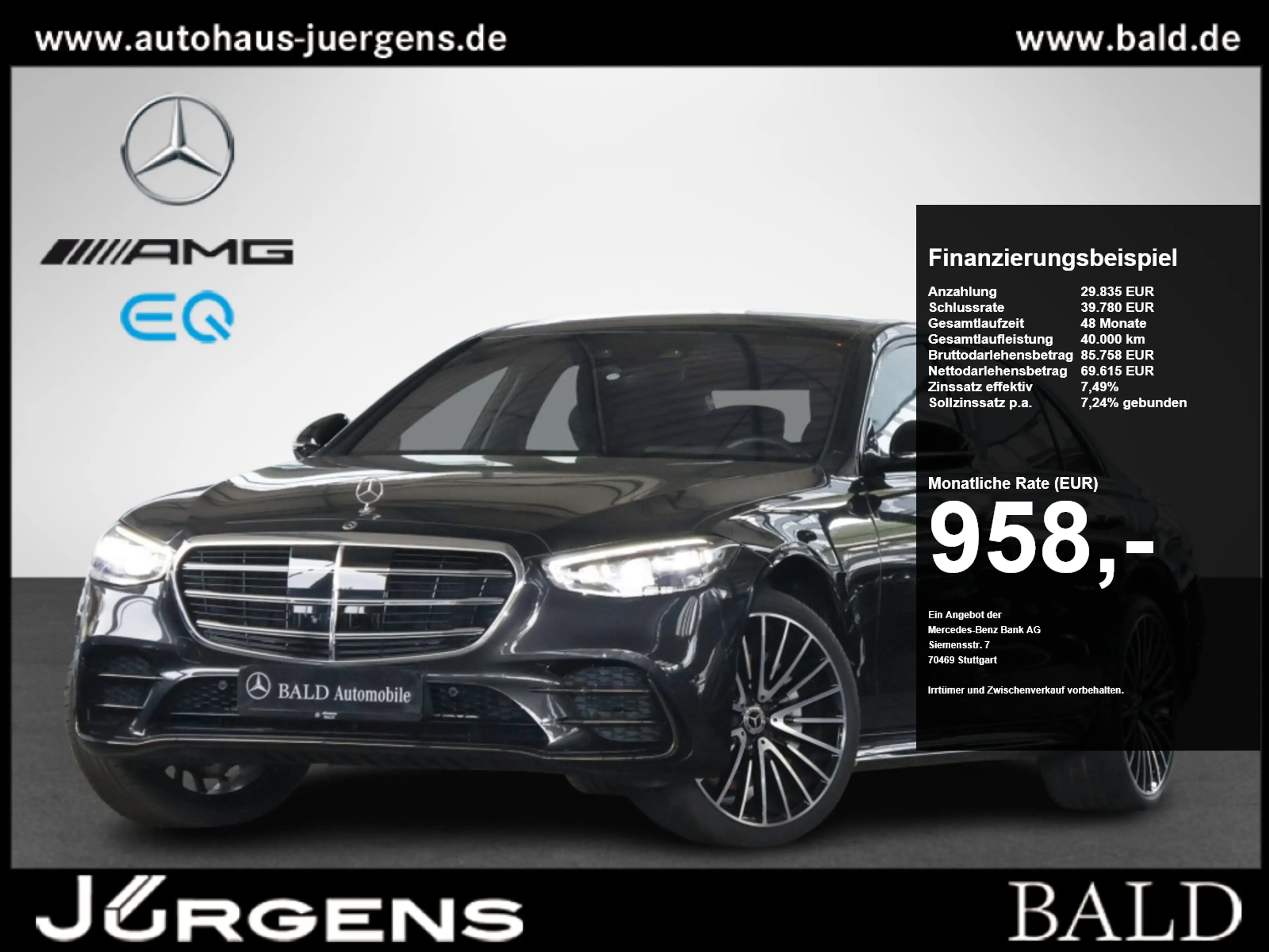 Mercedes-Benz S 500 4M L AMG-Sport/Pano/Sitzkl/AIRM/HAL/HUD/21