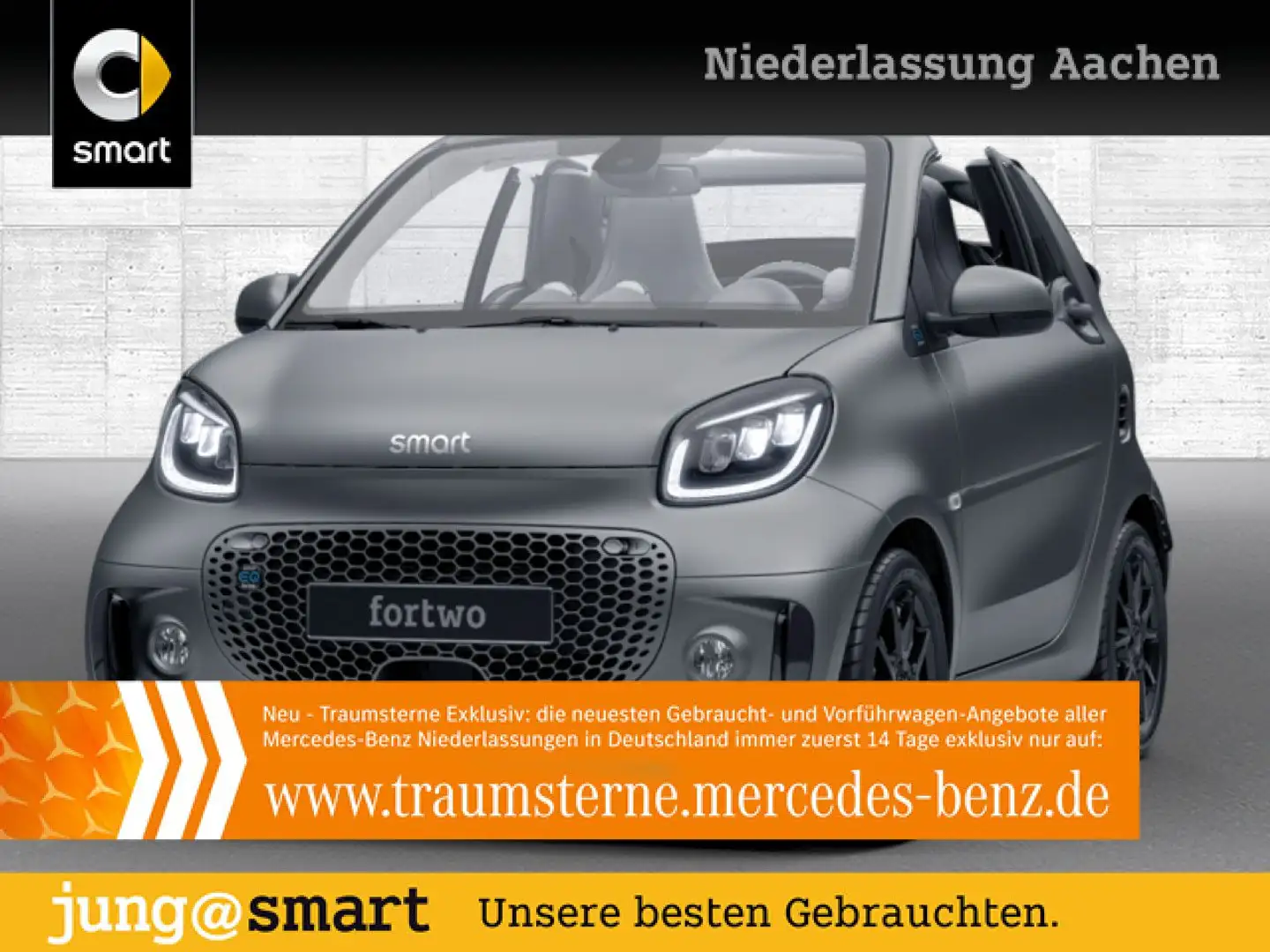 smart forTwo EQ 60kWed prime SHZ PDC+Kamera JBL Ambiente Grau - 1
