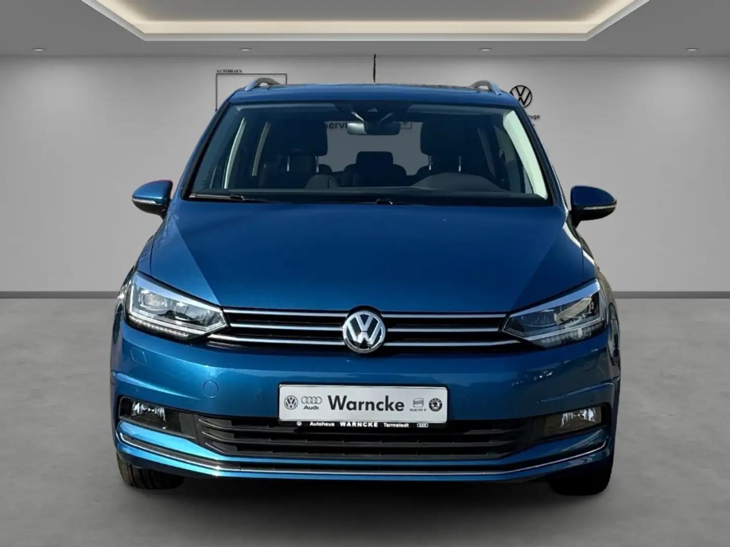 Volkswagen Touran 1.6 TDI Sound DSG AHK NAV ACC LED LM PANO Blau - 2