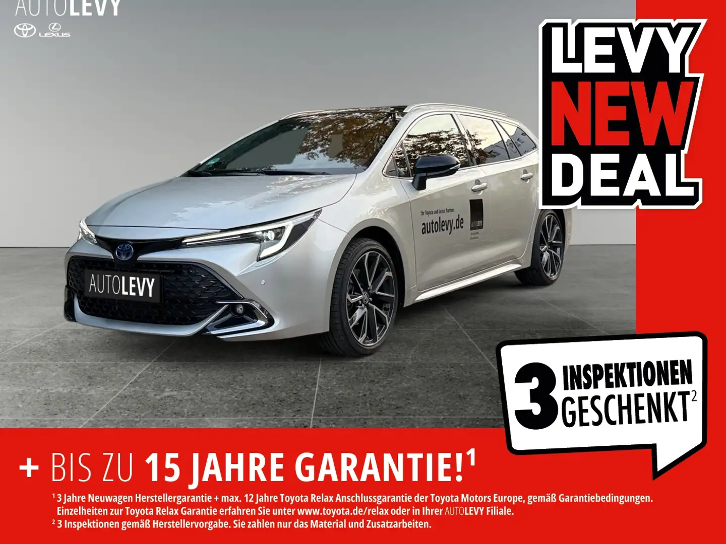 Toyota Corolla 2.0 l Hybrid TS Lounge Pano+RFK+SHZ Silber - 1