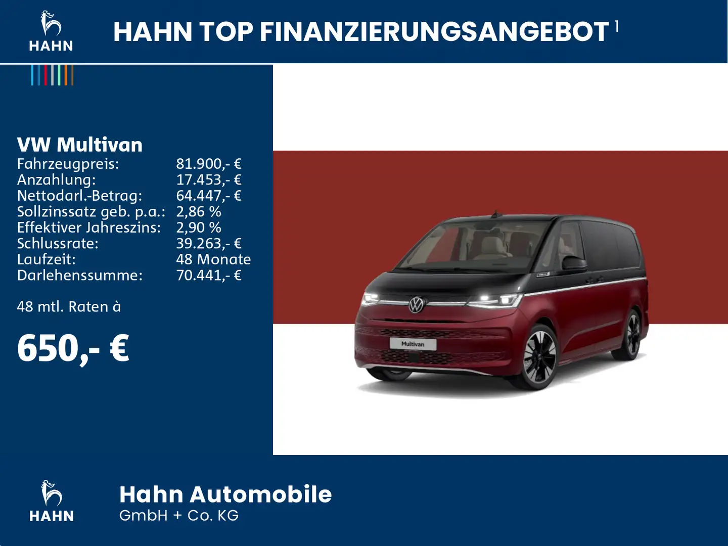 Volkswagen T7 Multivan Style 2,0 l 110 kW TDI SCR Fron Schwarz - 2