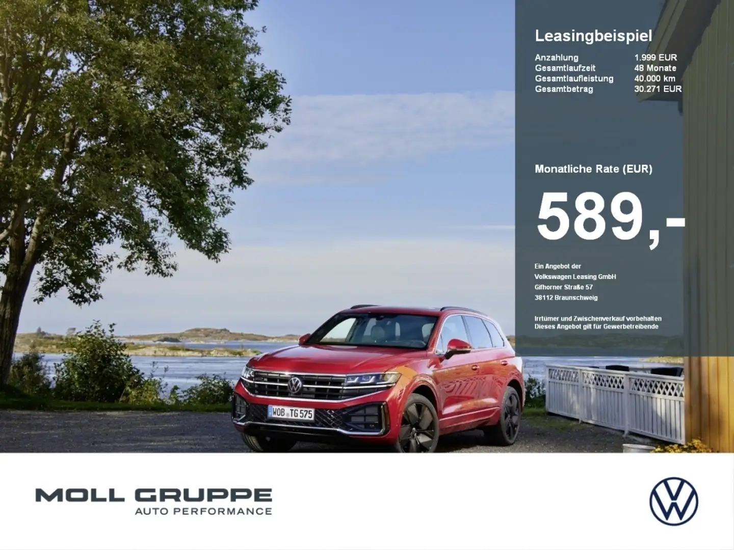 Volkswagen Touareg R-Line 3,0 l V6 TDI SCR 4MOTION Blanc - 1