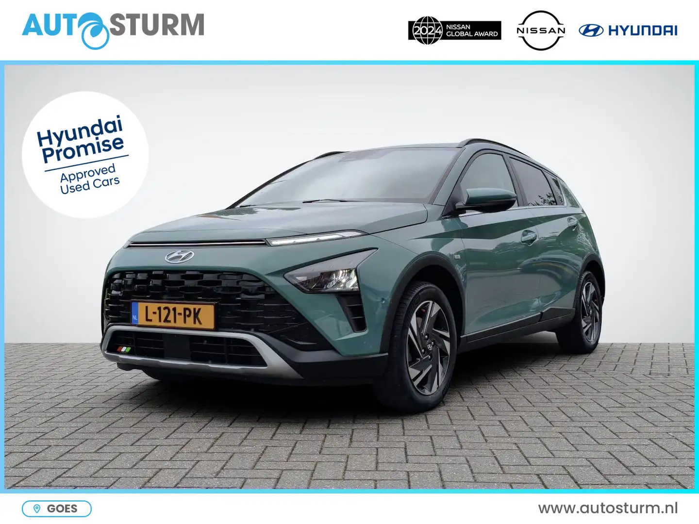 Hyundai BAYON 1.0 T-GDI Premium Groen - 1