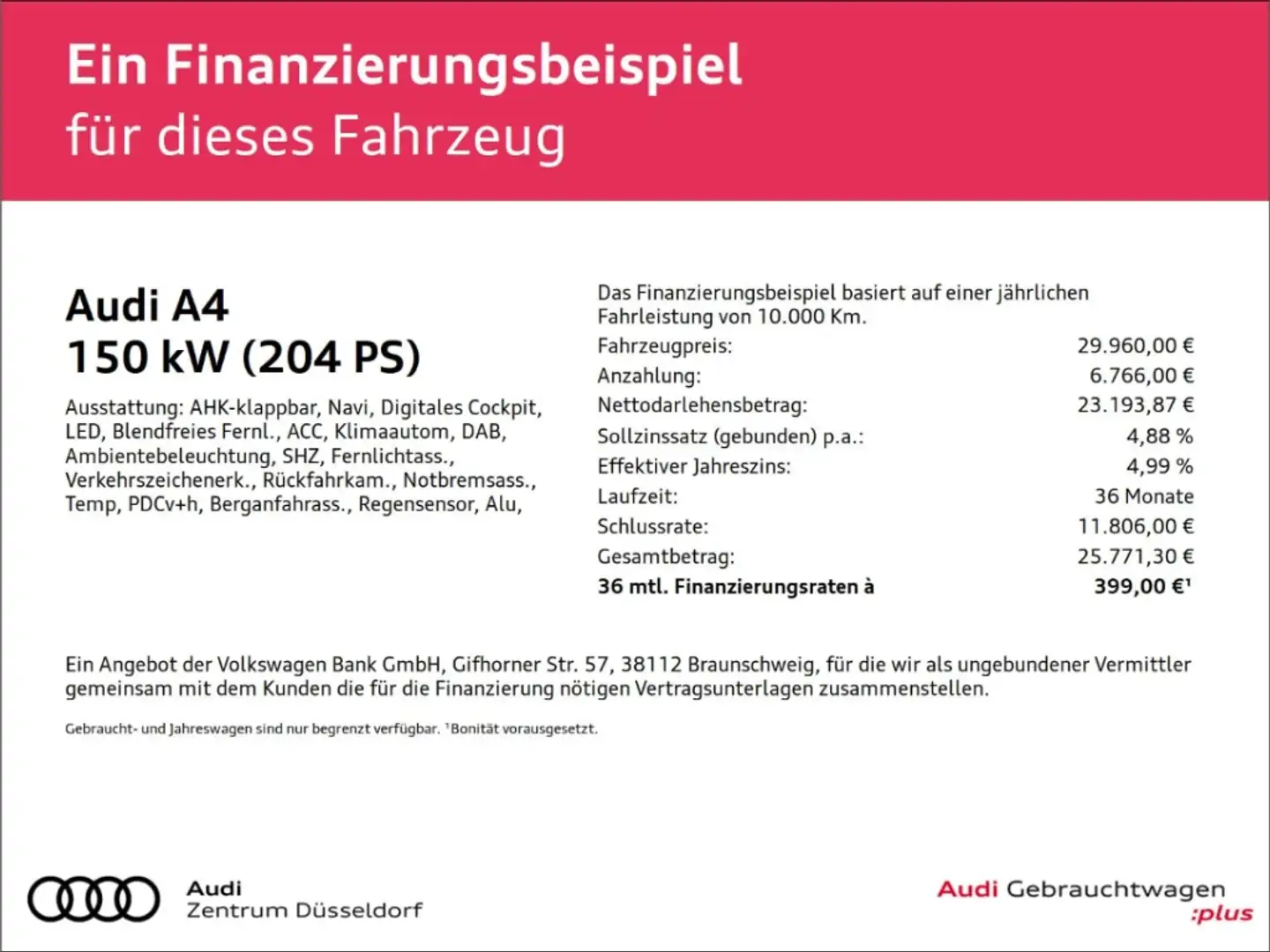 Audi A4 Avant S line 40 TFSI quattro LED KAMERA AHK ACC Negro - 2