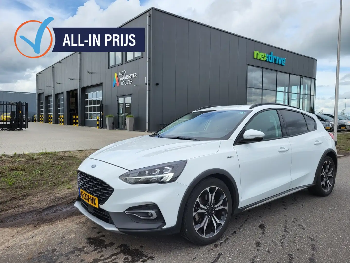Ford Focus 1.0 Ecoboost 125 pk Active Business 18" velgen Cam Blanc - 1