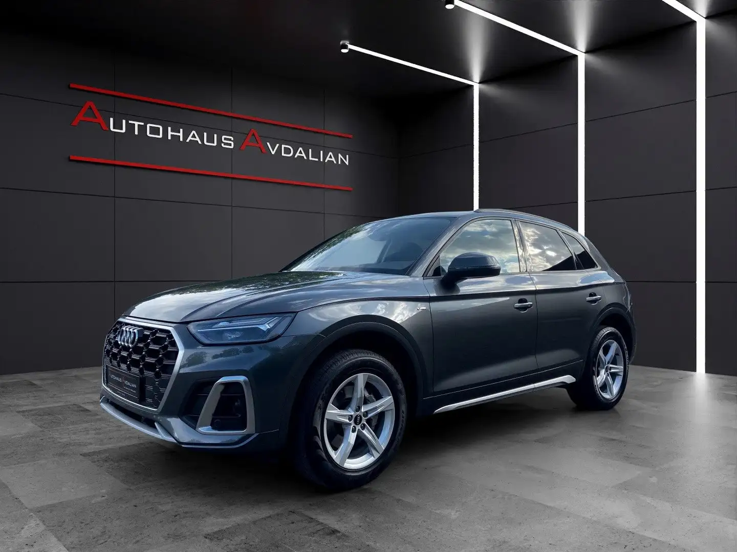 Audi Q5 40 TDI quattro S line R-KAM|AHK|ACC|VIRTUAL+ Gris - 1
