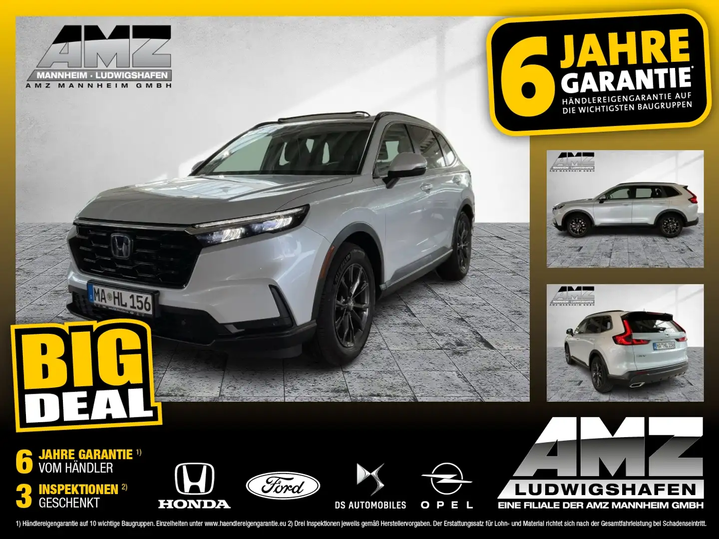 Honda CR-V 2.0 i-MMD e:HEV Elegance ACC+LED+Navi+Pano Weiß - 1