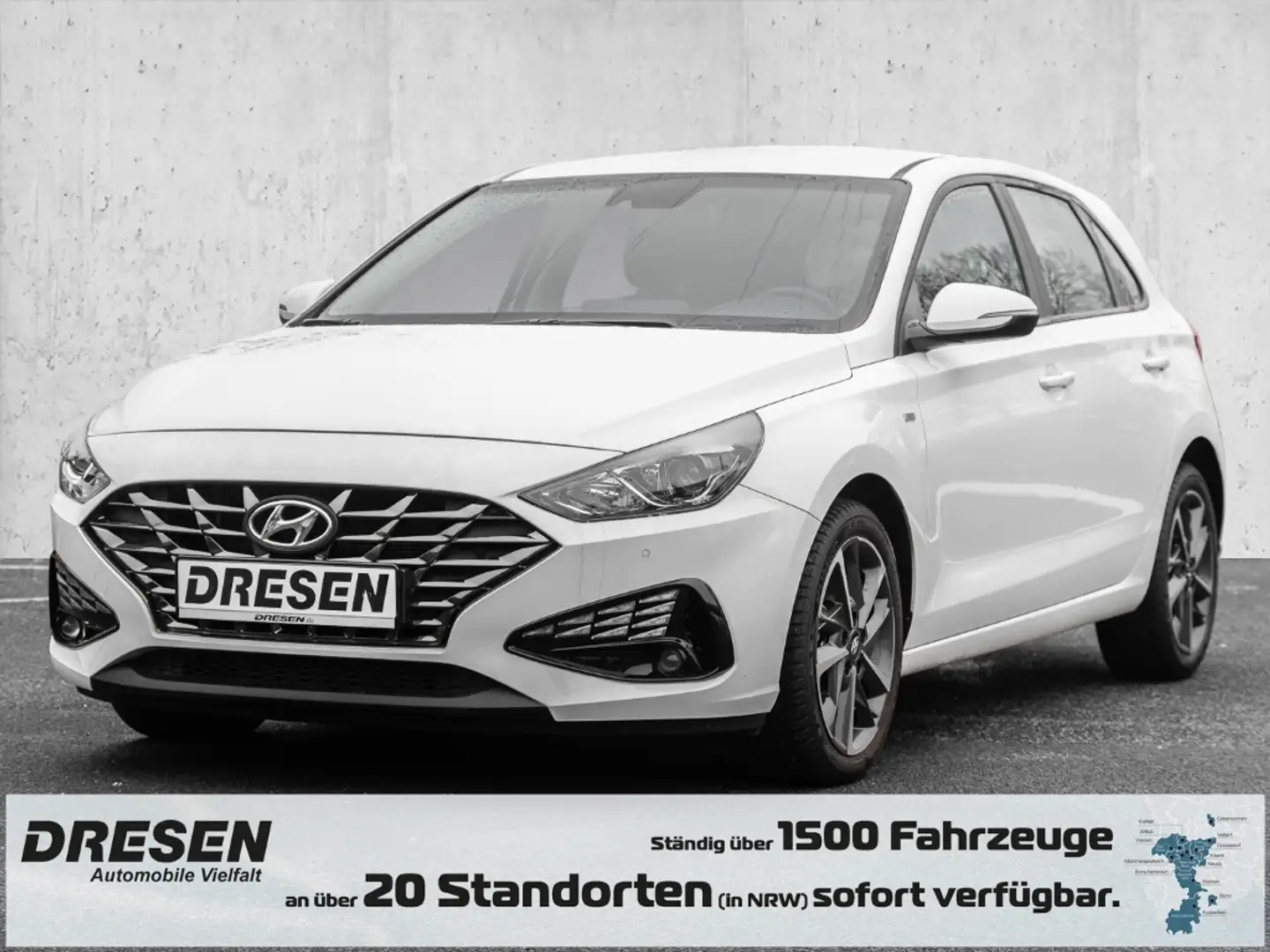 Hyundai i30 1.0 T-GDI 48V Trend Navi Klimatronic Kamera SHZ LH Weiß - 1