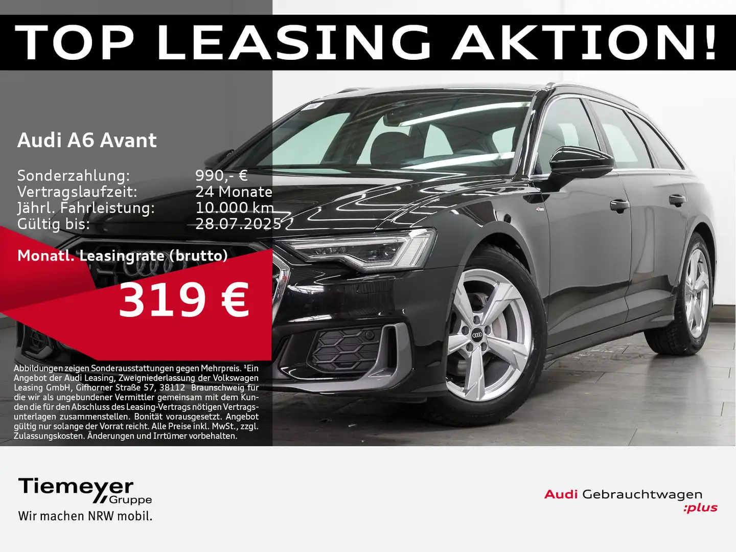 Audi A6 40 TDI Q S LINE MATRIX PANO KAMERA ASSI Schwarz - 1