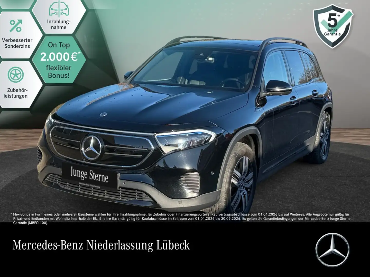 Mercedes-Benz EQB 250 PROG+NIGHT+PLUS-PAKET+PANO+360+KEYLESS Noir - 1