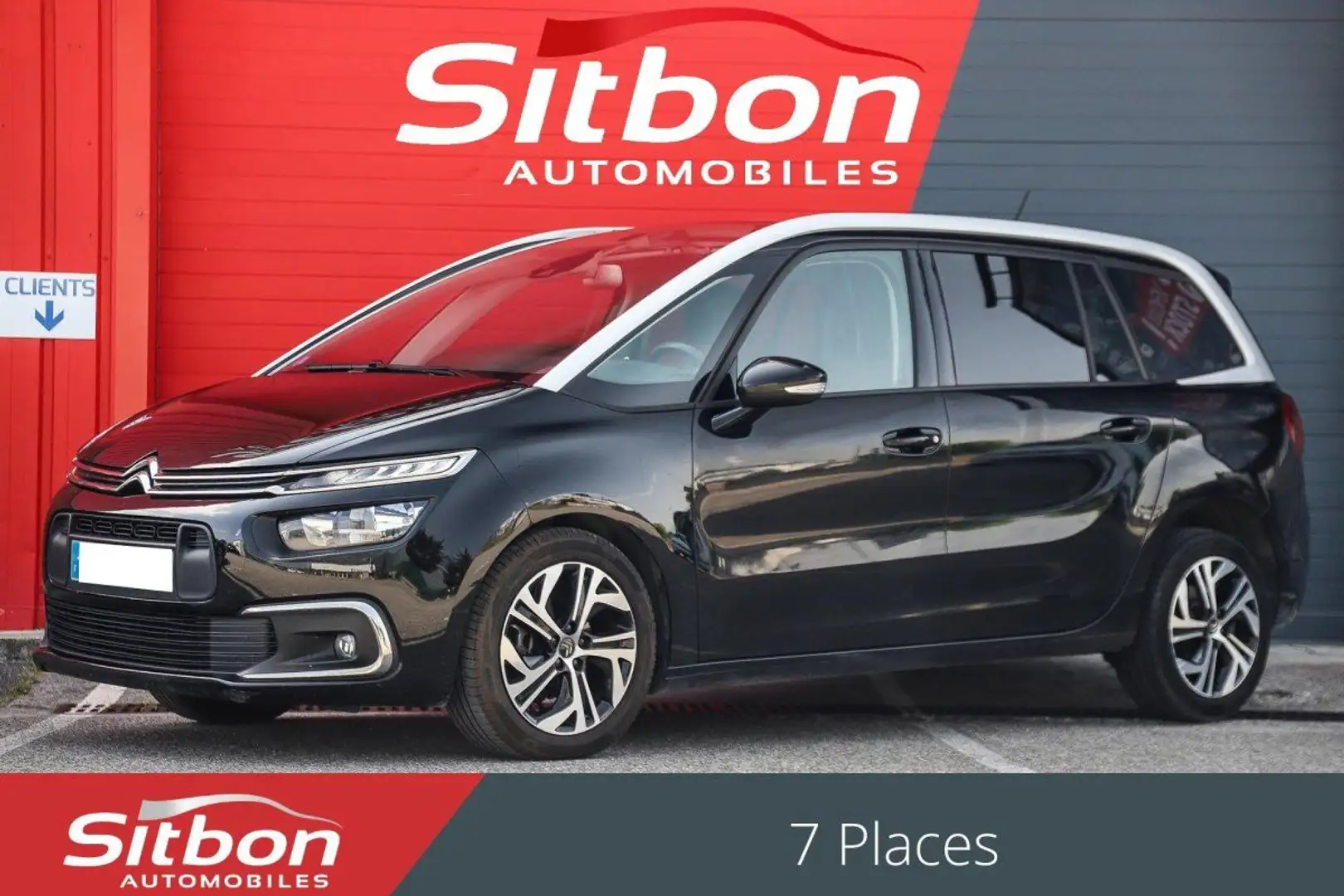 Citroen C4 GRAND SPACETOURER 1.2 PureTech 130 CV BVA Noir - 1