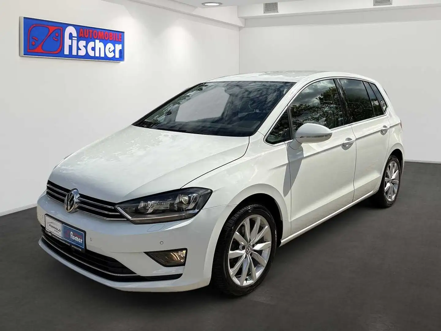 Volkswagen Golf Sportsvan 2.0 TDI Highline Garantie Sitzhzg PDC Navi Klima Blanc - 1