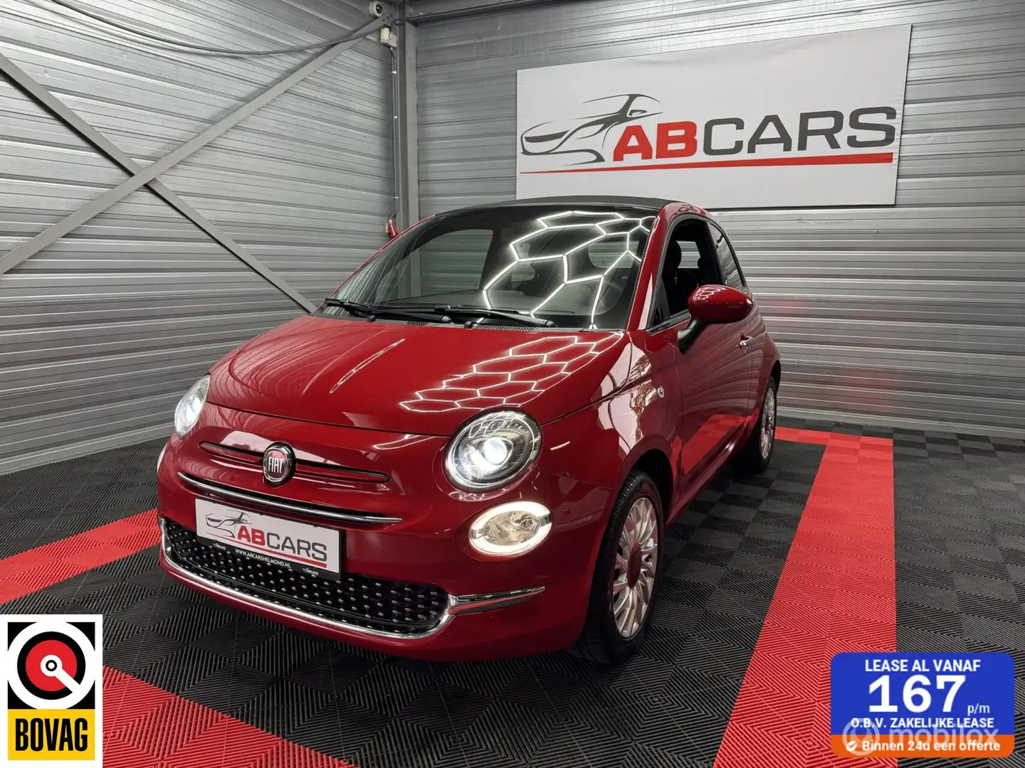Fiat 500 1.0 Hybrid RED Cabrio Rouge - 1