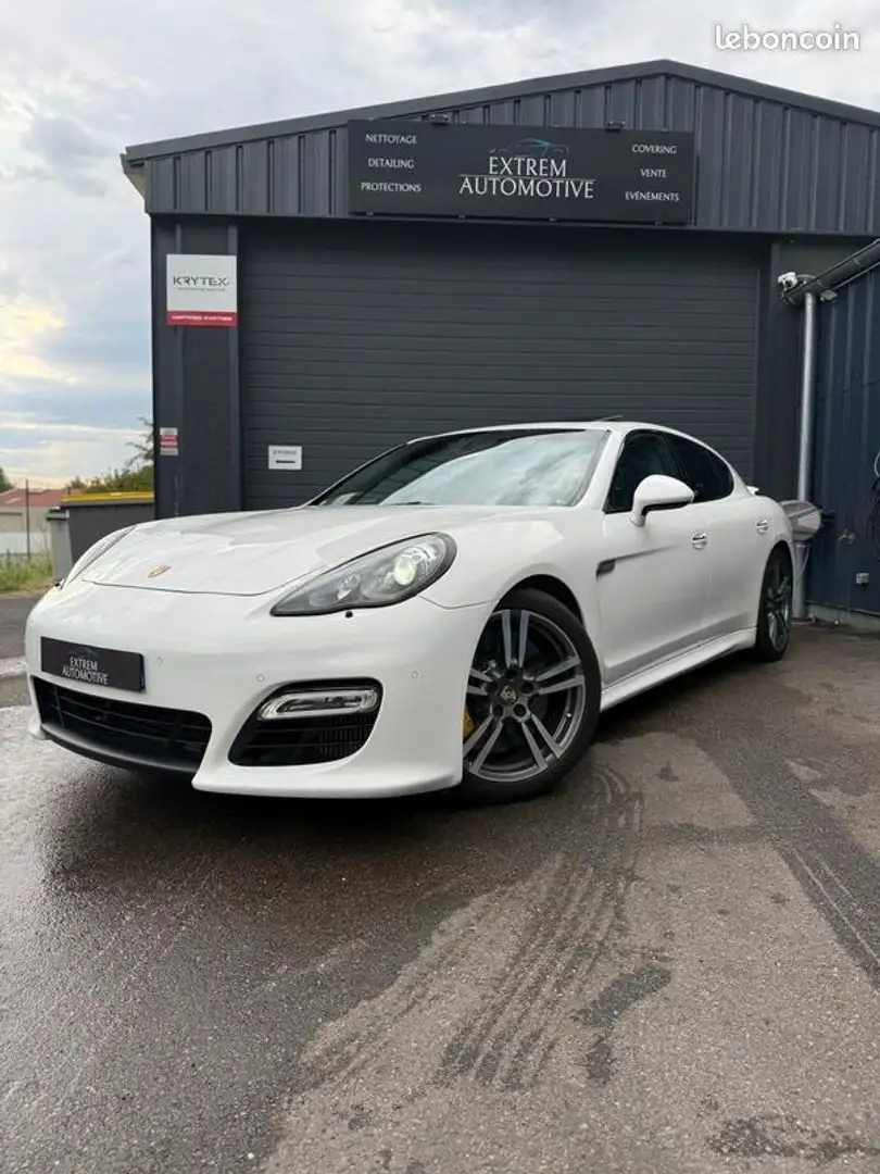 Porsche Panamera berline 4.8 v8 turbo 550ch automatique 4x4 s Blanc - 1