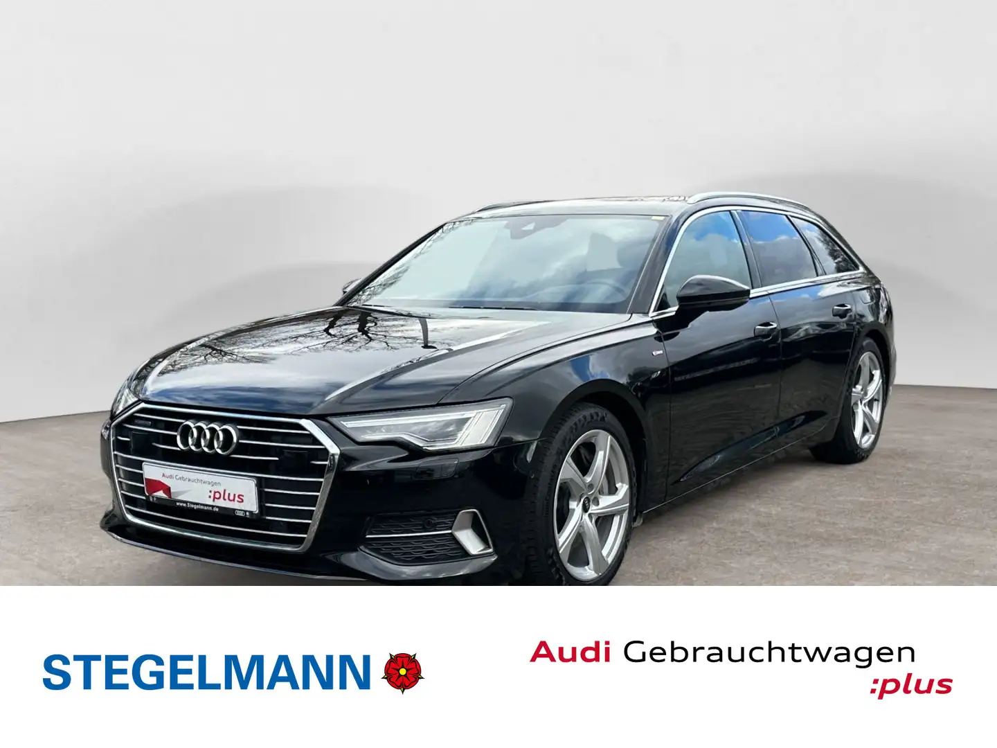 Audi A6 50 TFSIe qu. S-tronic Sport S-Line *AHK Zwart - 1