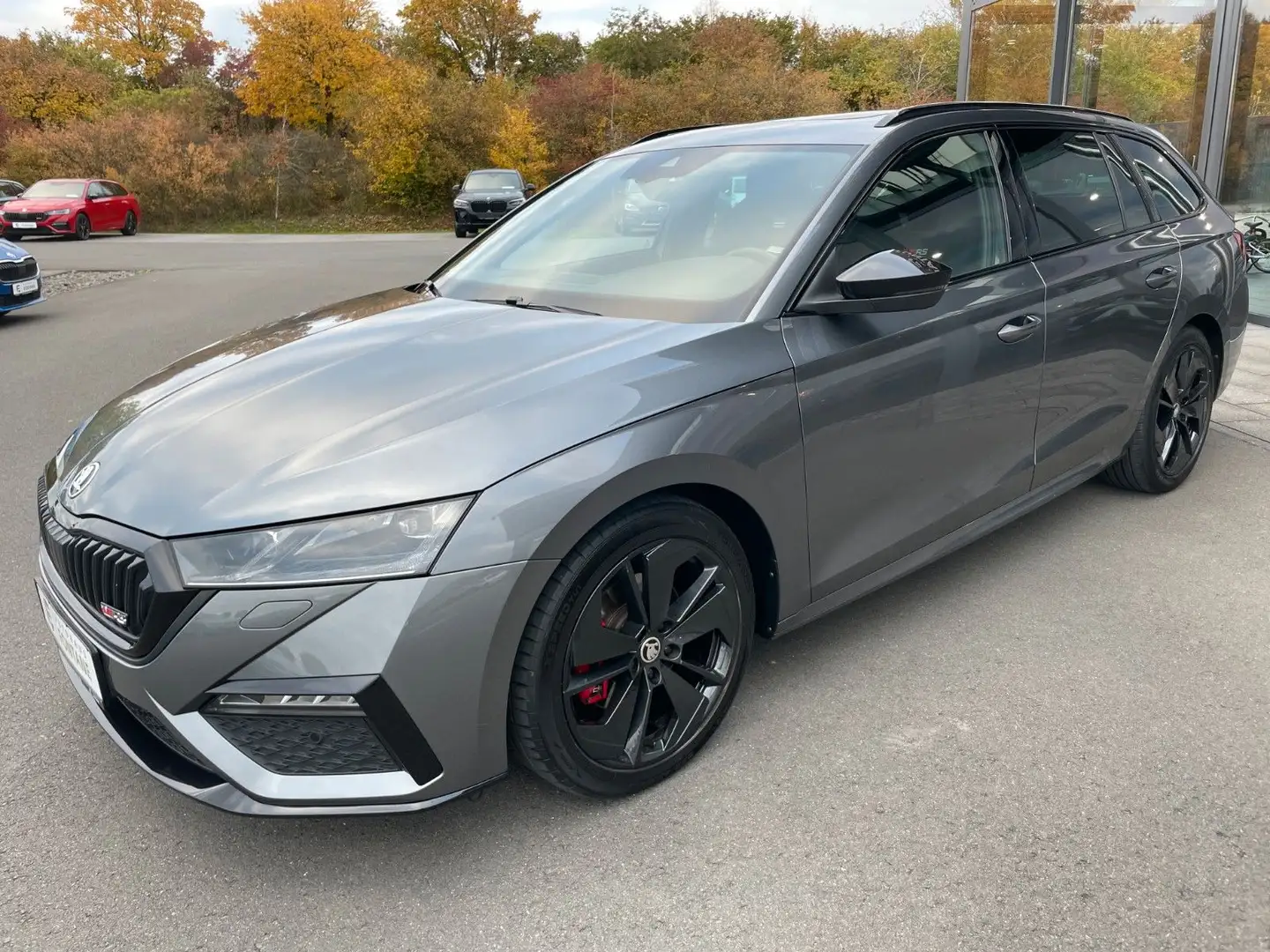 Skoda Octavia Kombi 2.0TDI RS AHK Matrix Pano ACC Gris - 1