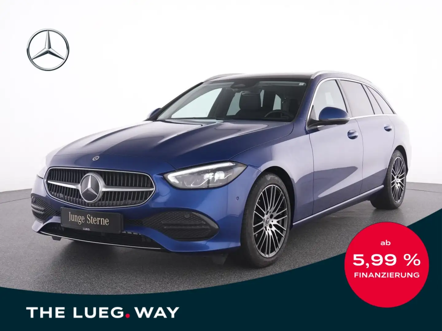 Mercedes-Benz C 220 T d 4M Avantgarde+Pano+AHK+LED-HP+RFK+EHec Niebieski - 1