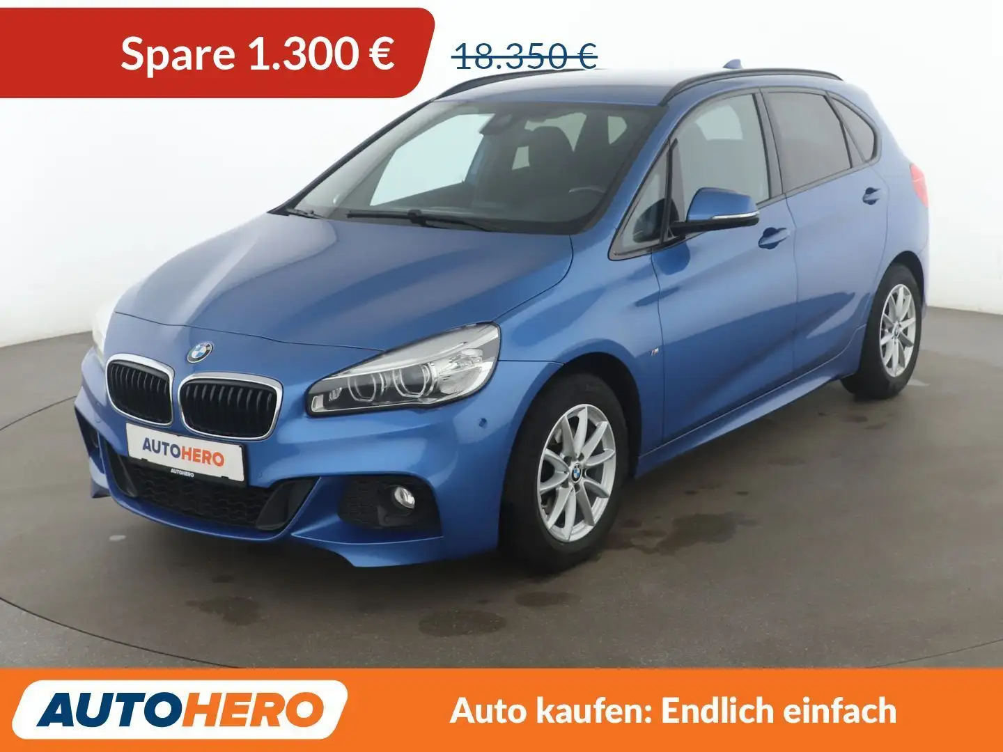 BMW 218 218i Active Tourer M Sport Aut.*NAVI*LED*TEMPO* Bleu - 1