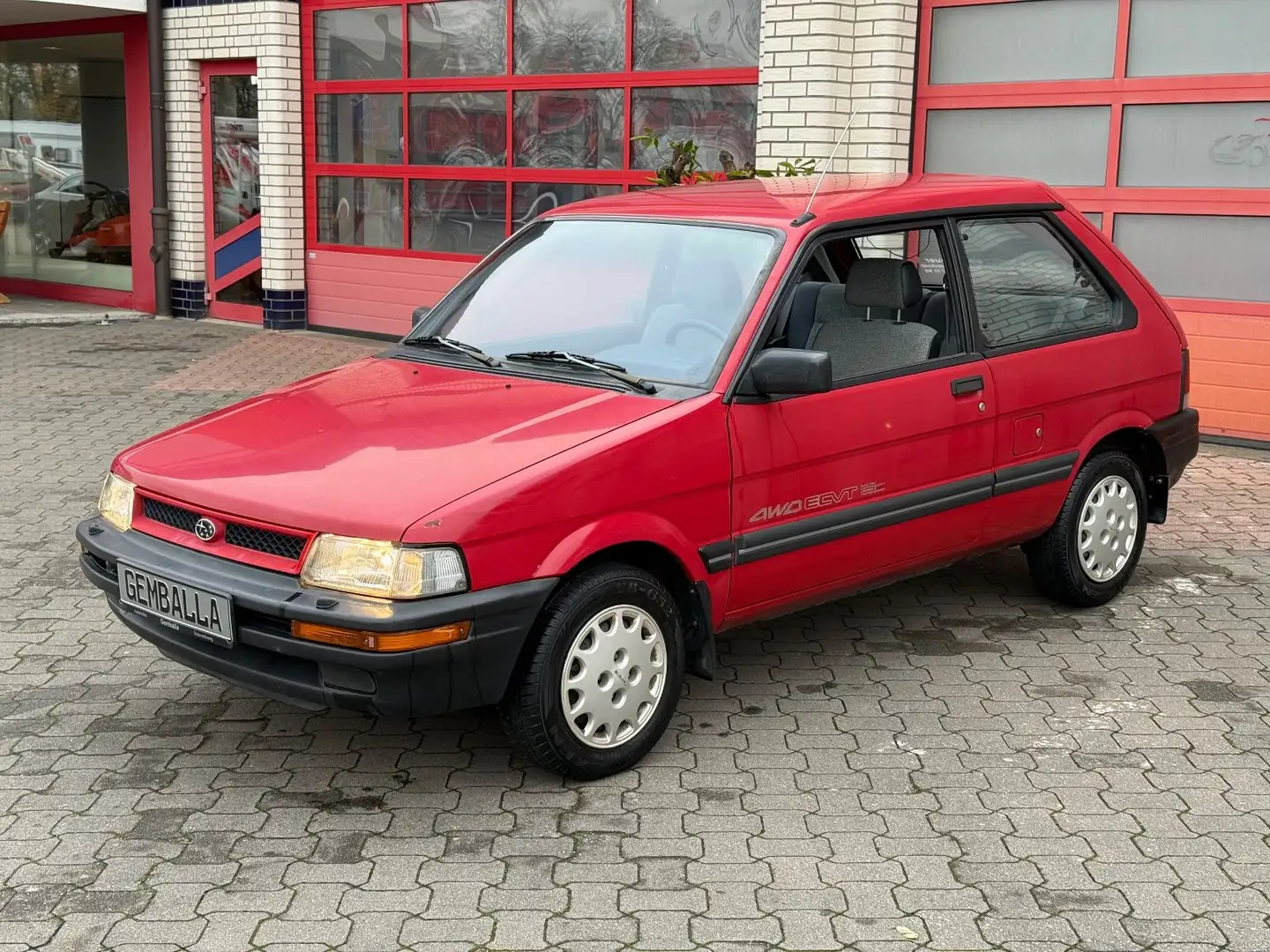 Subaru Justy JUSTY 4WD-ECVT 1.2 S II, DEUTSCHES FAHRZEUG Rouge - 1