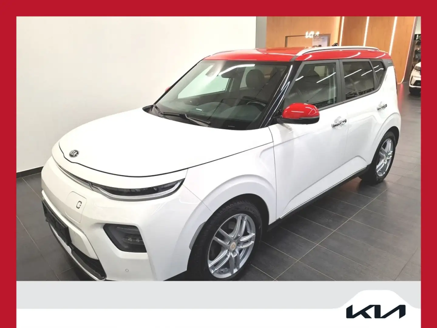 Kia Soul EV 64kWh Long Gold White - 1