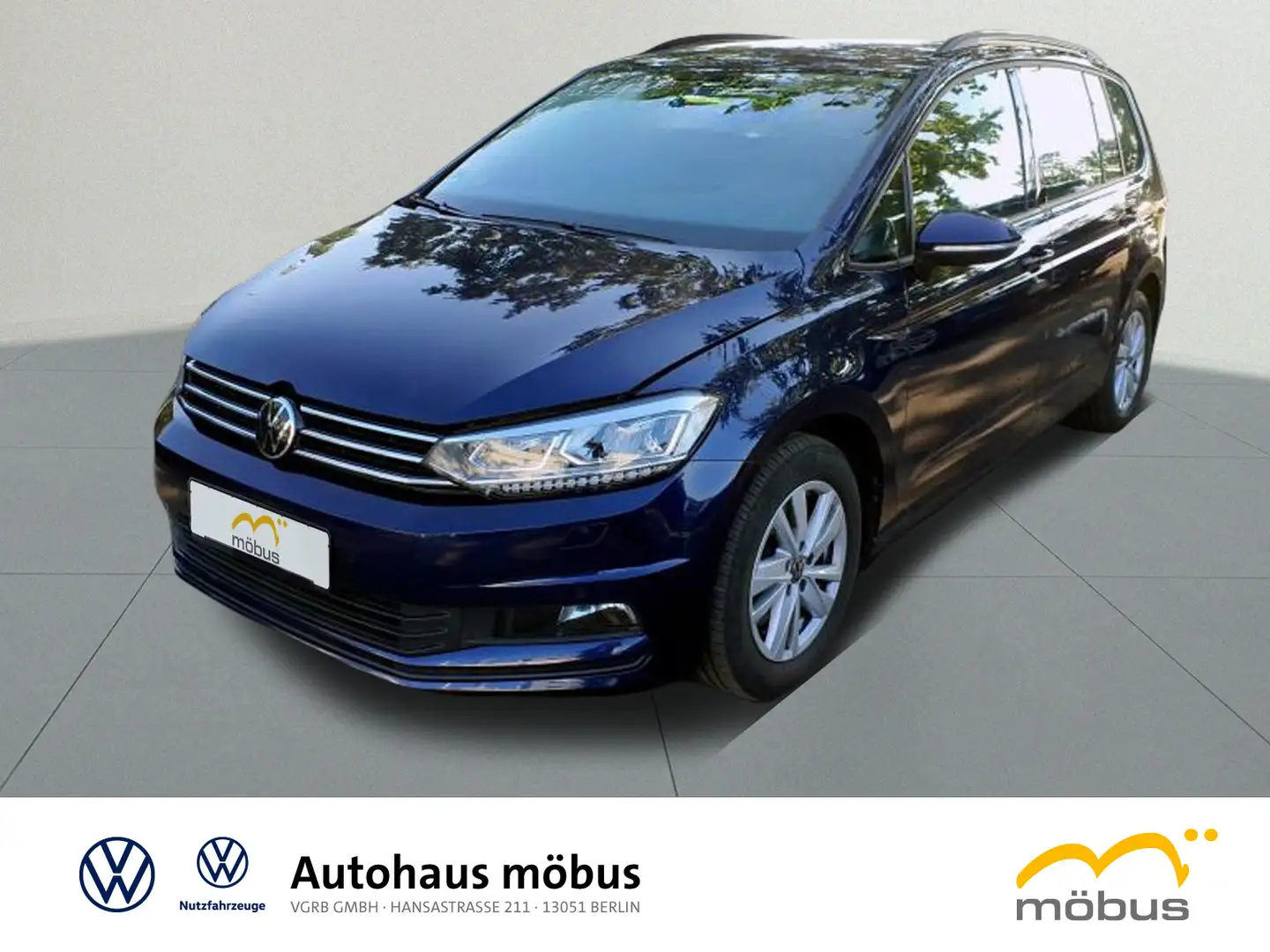 Volkswagen Touran 2.0 TDI *DSG*APP*NAV*RFK*LED* Blau - 2