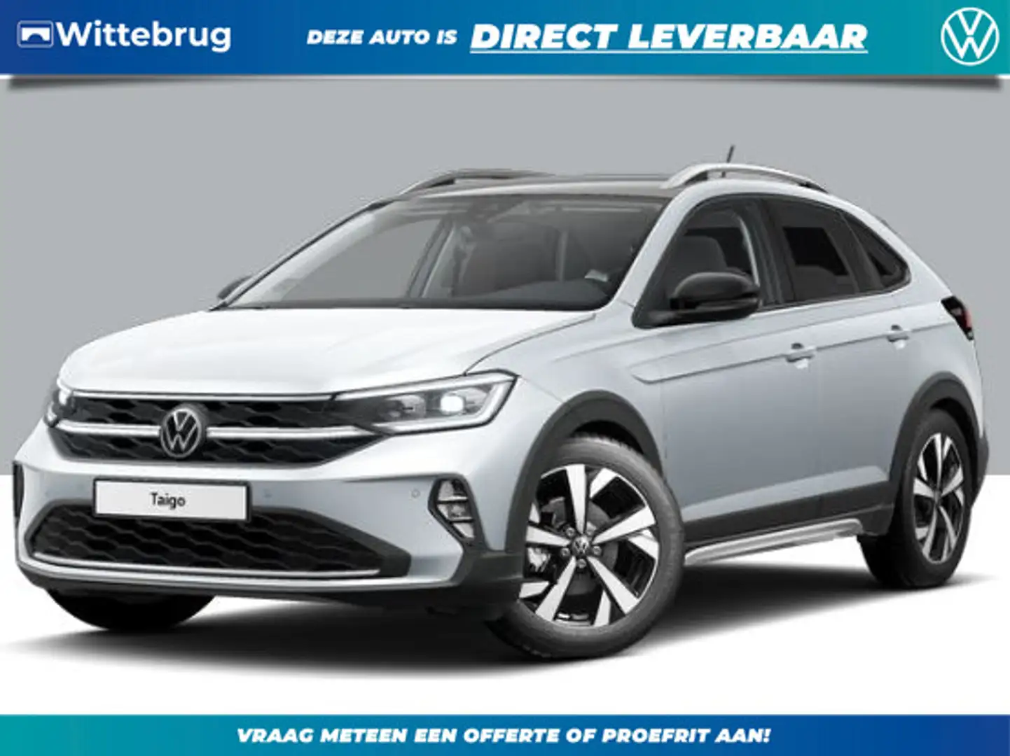 Volkswagen Taigo 1.0 TSI Style !!!Profiteer ook van 2.000 EURO inru Zilver - 1