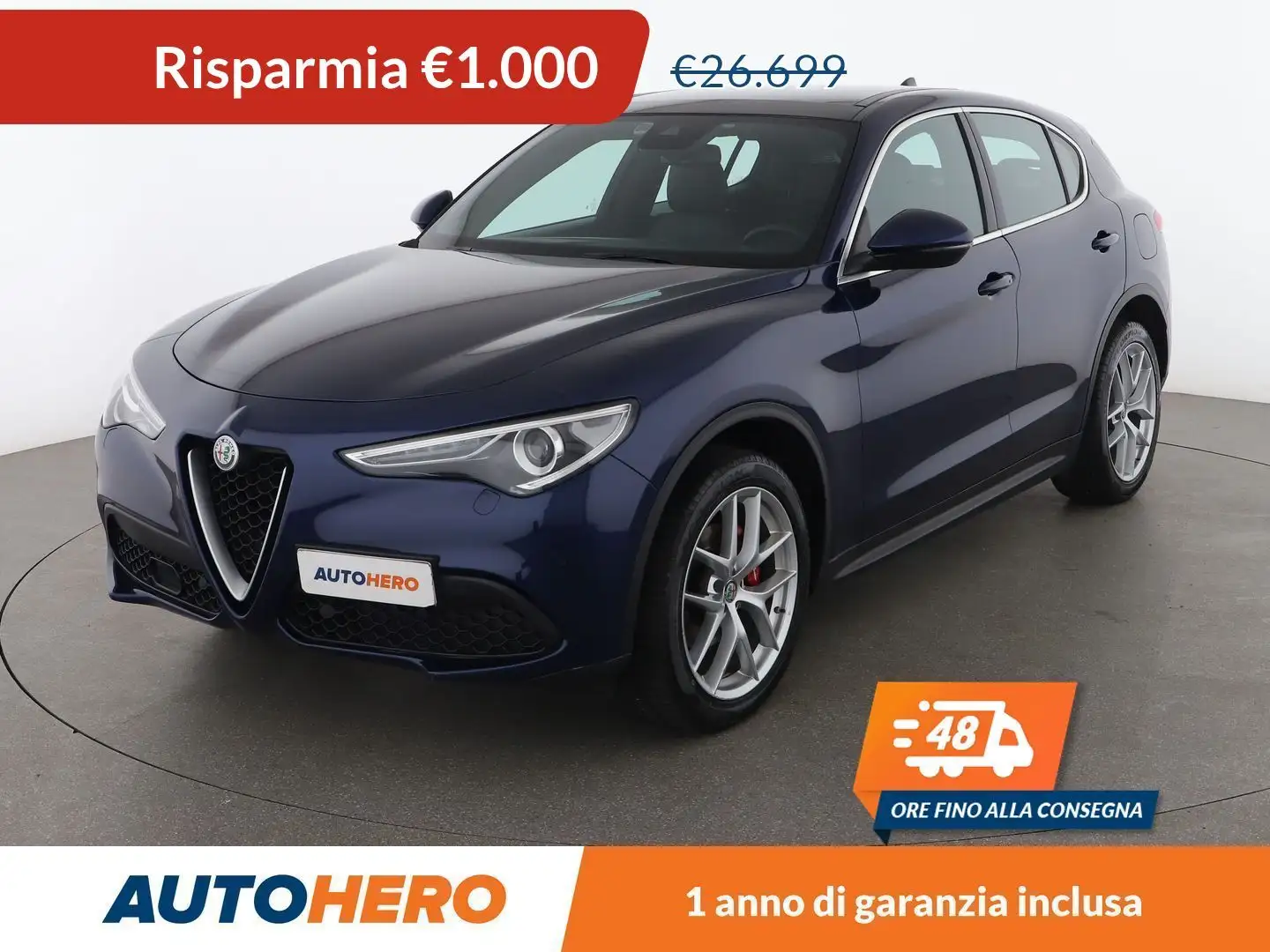 Alfa Romeo Stelvio 2.2 JTDM Executive 210 CV AT8 Q4 Blu/Azzurro - 1